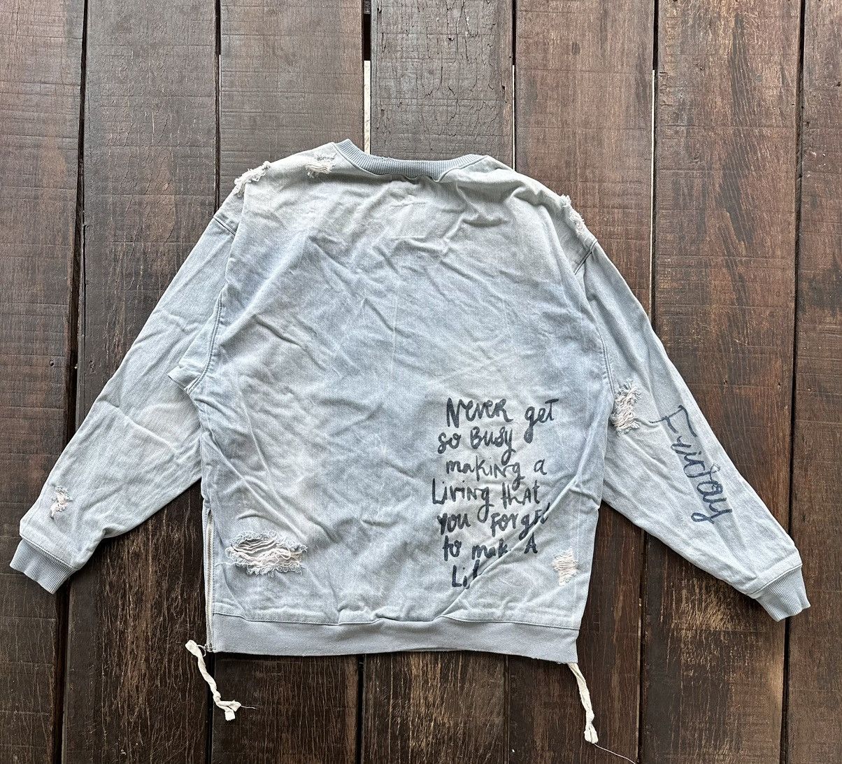 Zara Zara Man Distressed Denim Size US L / EU 52-54 / 3 - 2 Thumbnail