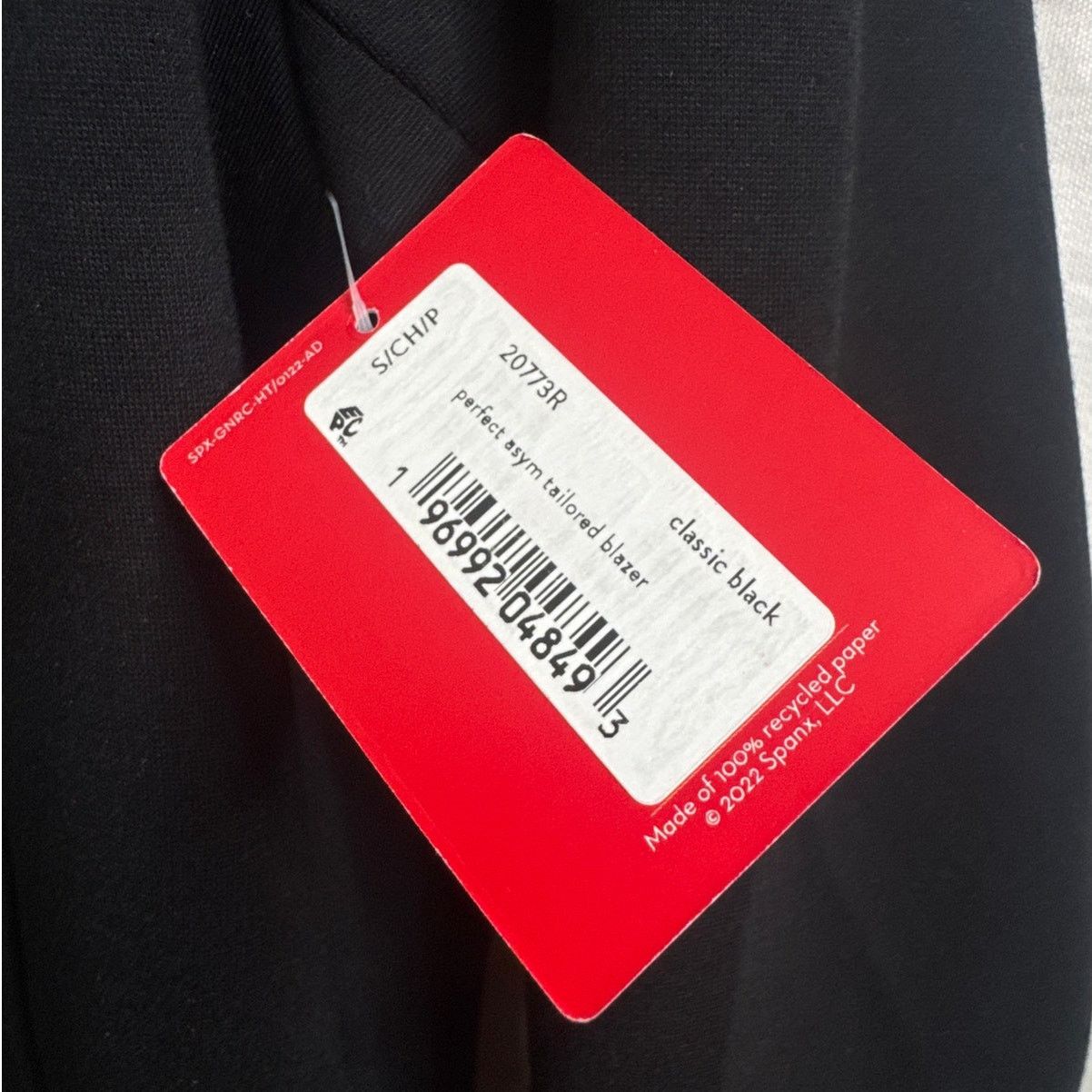 Spanx NWT Spanx Perfect Asymmetrical Tailored Classic Black Blazer Size S / US 4 / IT 40 - 6 Thumbnail