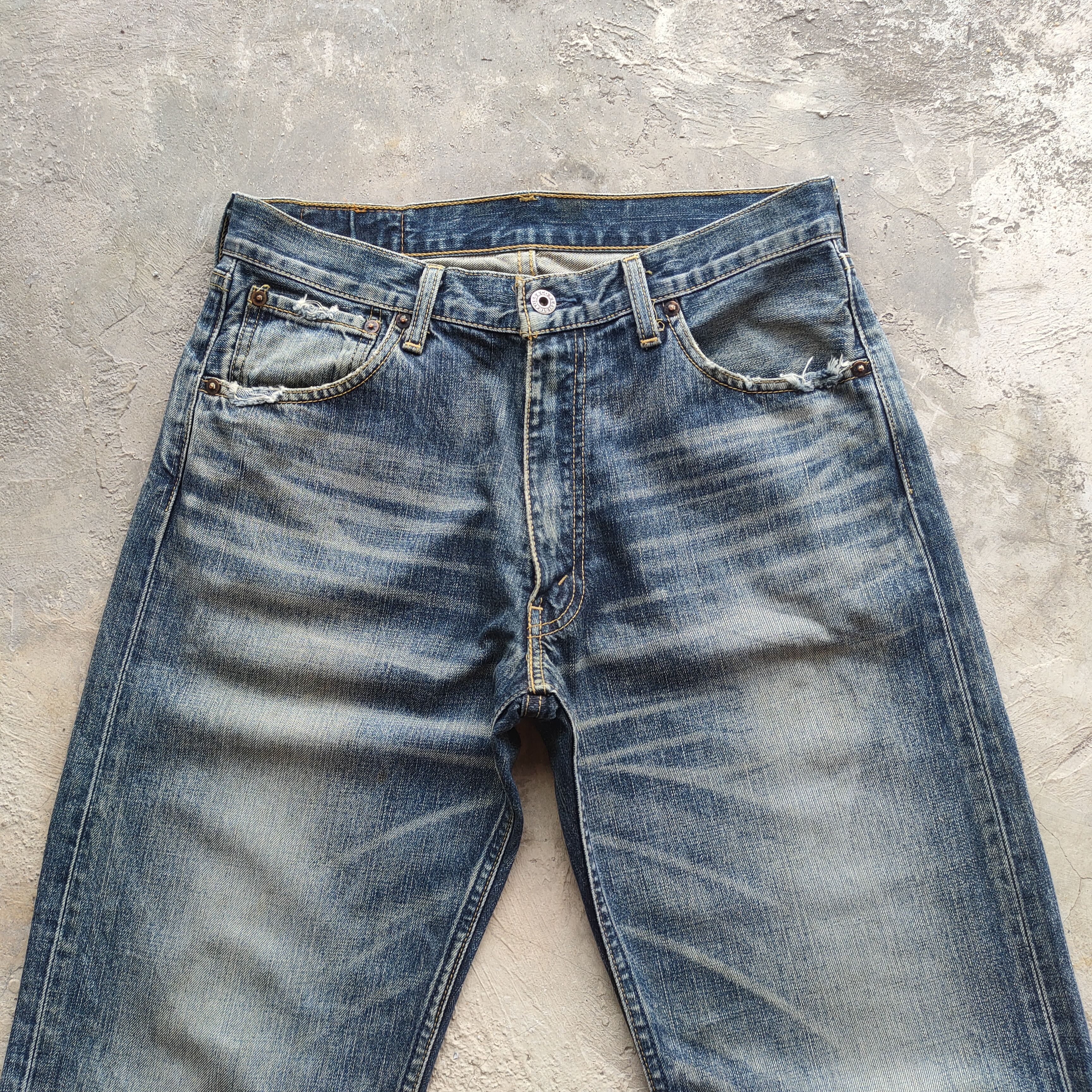 Jean × Levi's Vintage Clothing W31 VINTAGE LEVI'S 503 FADED DISTRESSED JEANS PANTS Size US 31 - 3 Thumbnail
