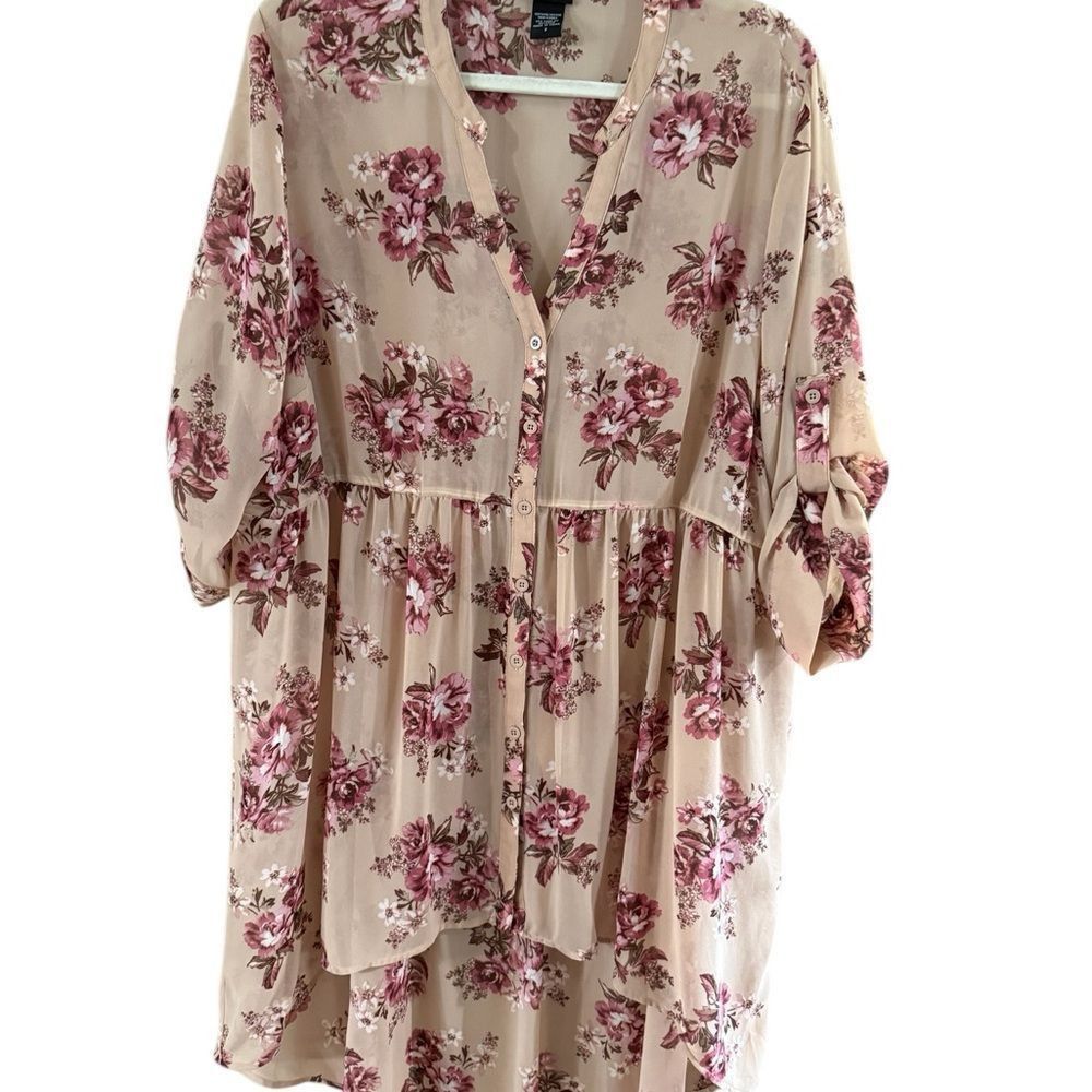 Other NWOT Torrid Pink Asymmetrical Tunic Blouse Size XS / US 0-2 / IT 36-38 - 9 Thumbnail