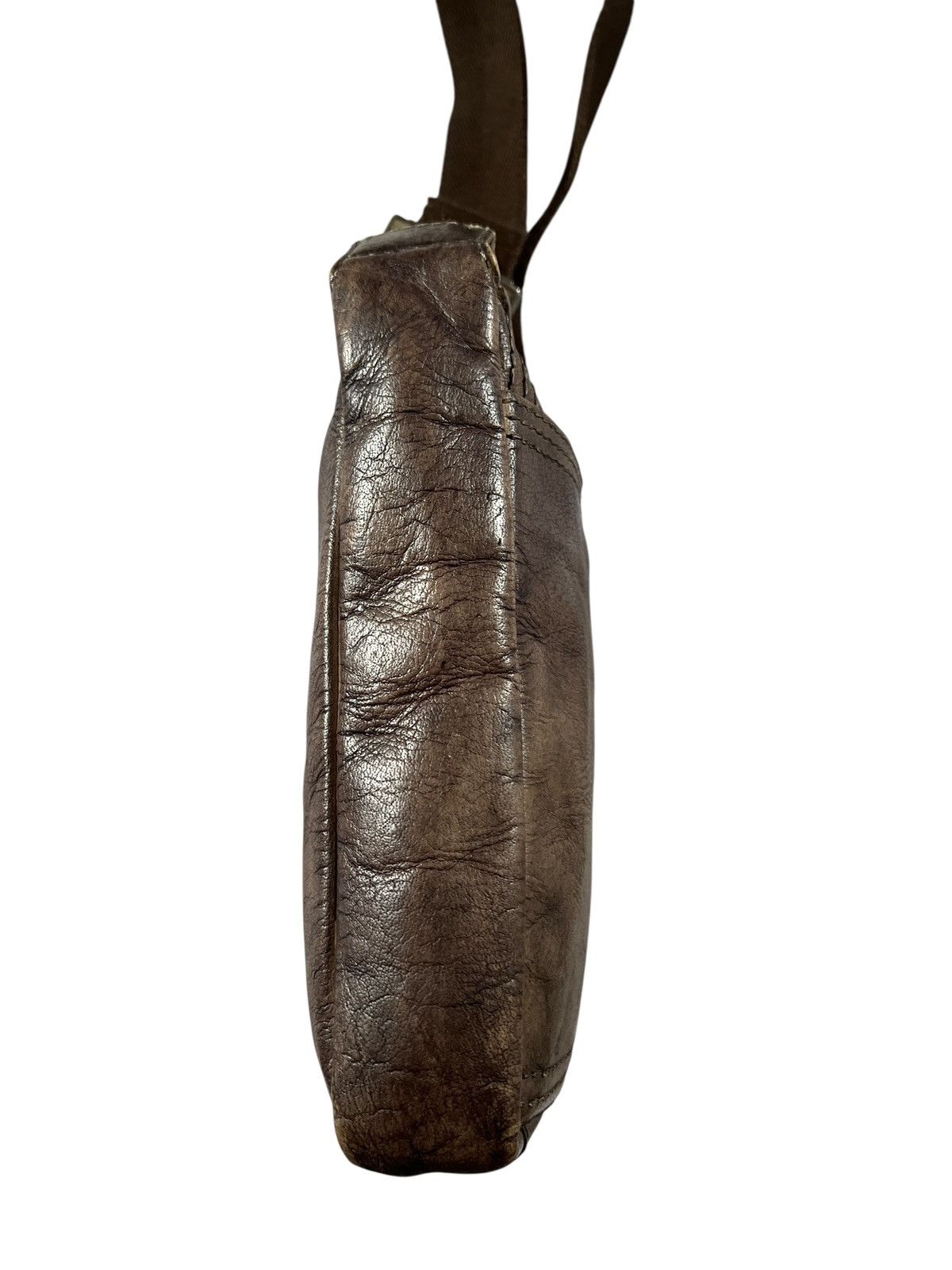 Diesel 2000s Diesel Patina Leather Sling Bag Size ONE SIZE - 7 Thumbnail