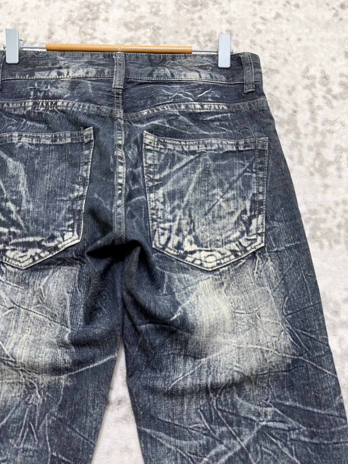 Hysteric Glamour Vintage Exit Lightning Wash Straight Y2K Poem Denim Jeans Size US 29 - 11 Thumbnail