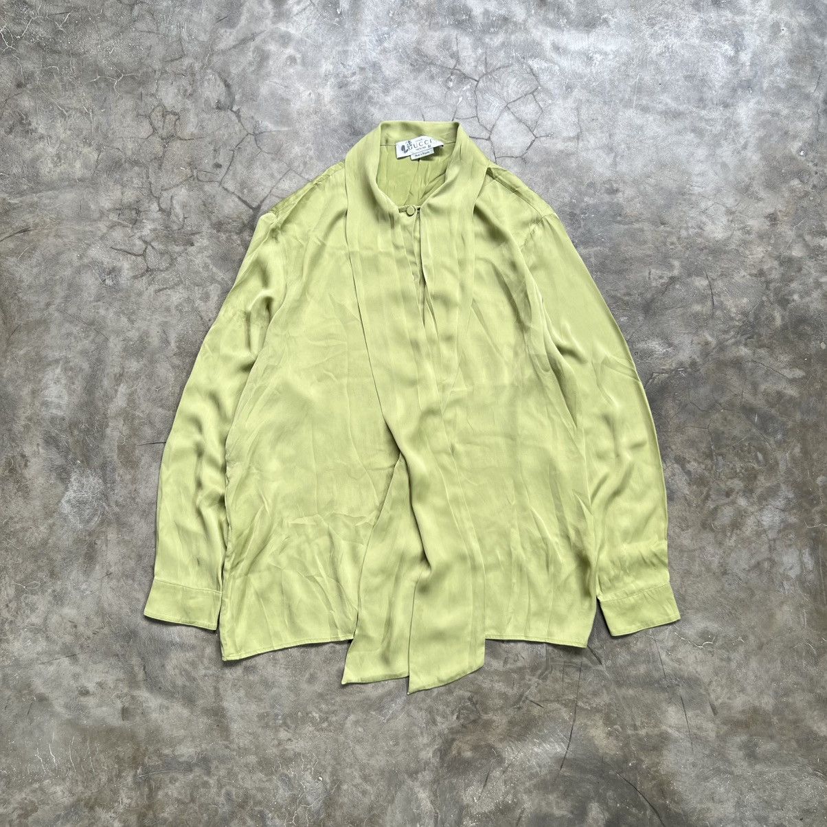 Gucci Gucci Silk Blouse Button up Long Sleeve Shirt Size L / US 10 / IT 46 - 1 Thumbnail