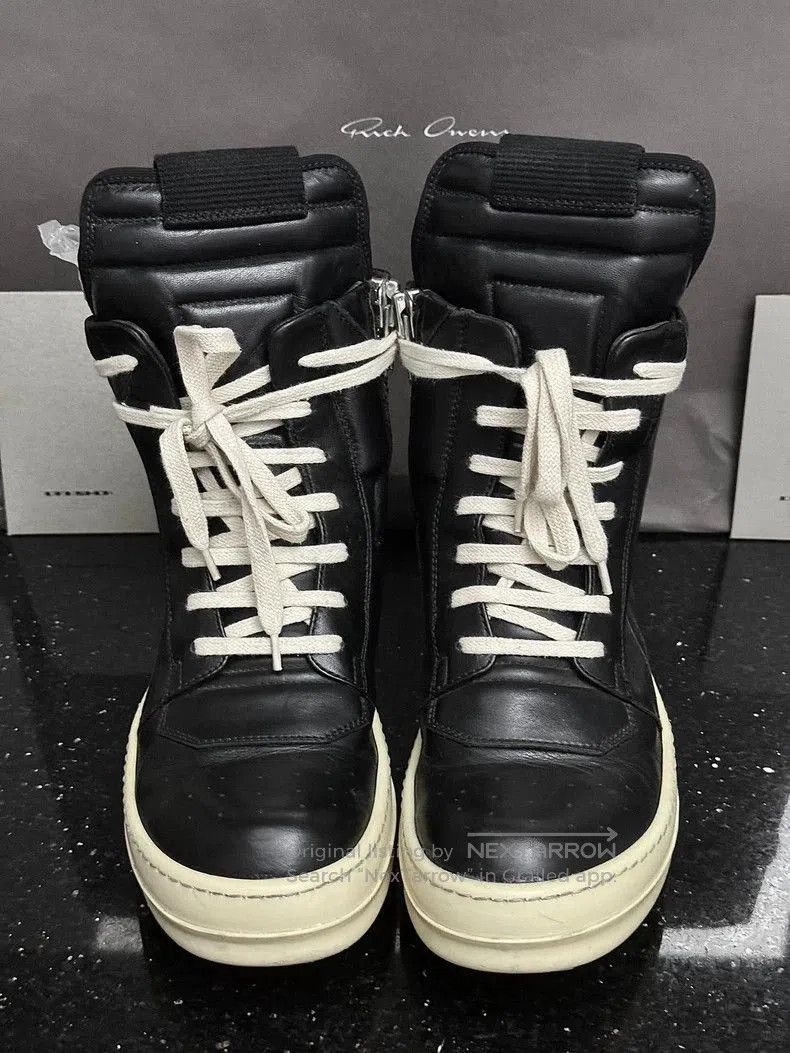 Rick Owens Rick Owens Black and White Leather Sneakers. Size US 5 / EU 37 - 1 Thumbnail