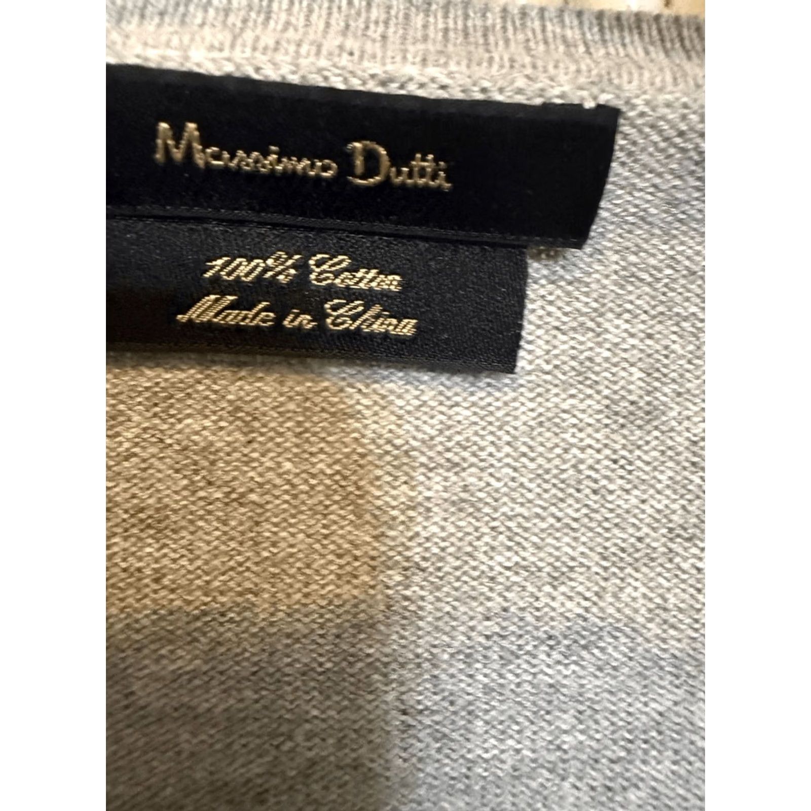 Massimo Dutti Massimo Dutti Men’s Cotton Crewneck Long Sleeve Pullover Sweater Gray Large Size US L / EU 52-54 / 3 - 2 Thumbnail