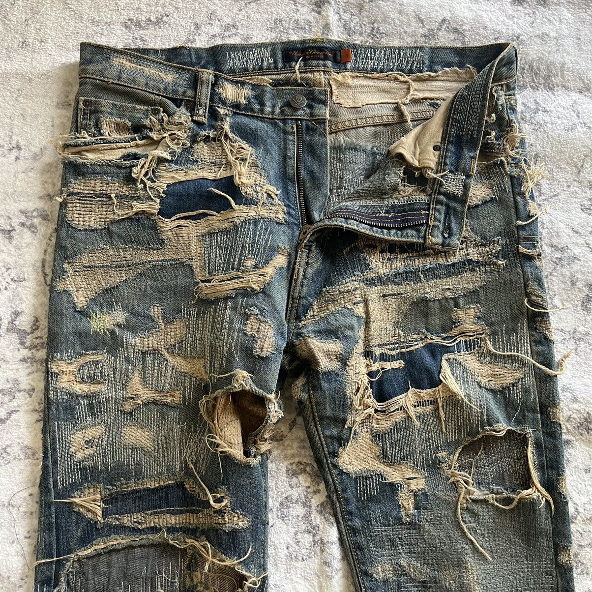 Undercover Undercover AW05 Arts&Crafts 85 Denim Jeans Size US 34 / EU 50 - 6 Thumbnail
