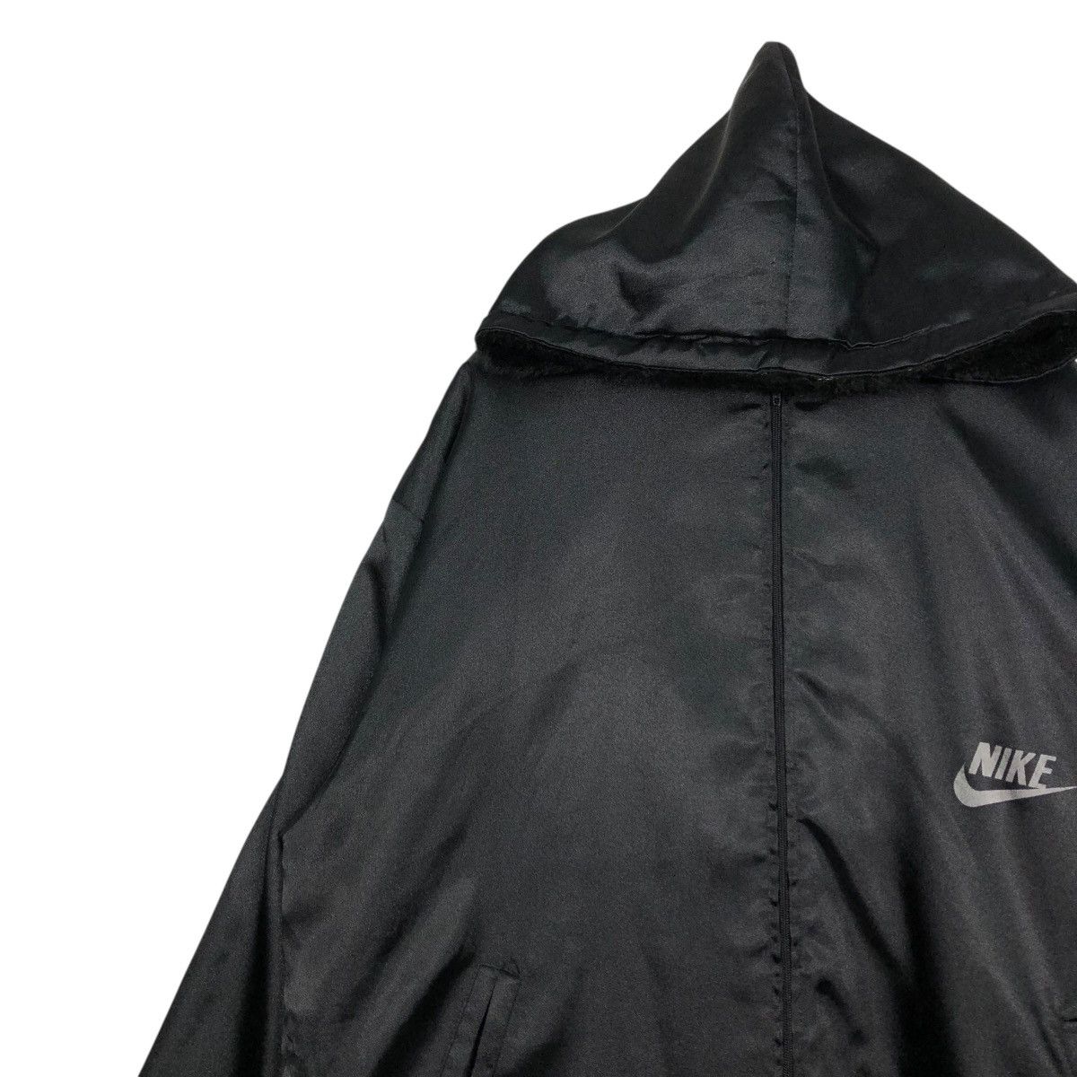 Nike 🔥VINTAGE NIKE LONG JACKET BLANKET BIG SWOOSH BACK HIT Size US L / EU 52-54 / 3 - 9 Thumbnail