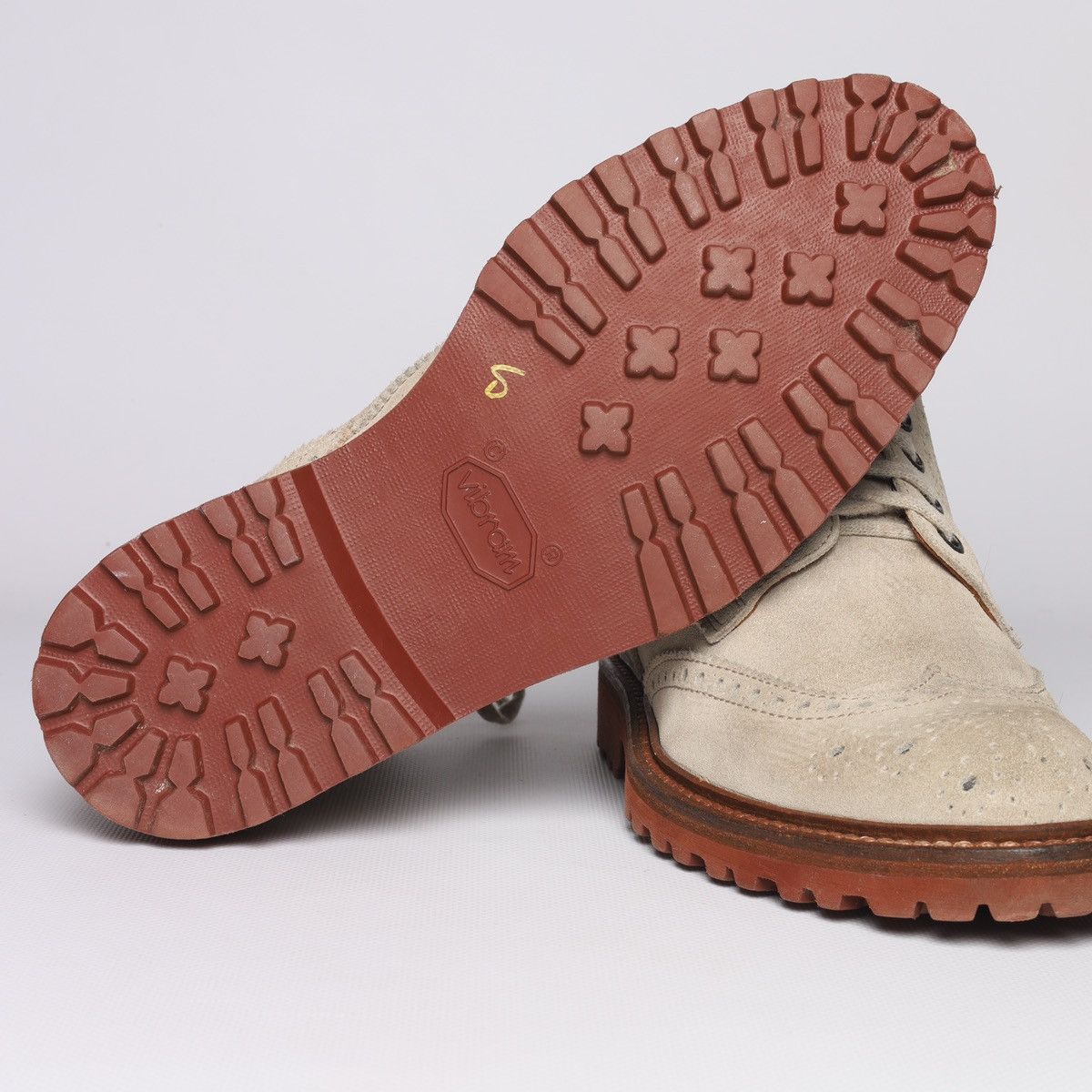 Eleventy Eleventy Suede Hi Derby Boots Shoes Beige Size US 7 / IT 37 - 11 Thumbnail