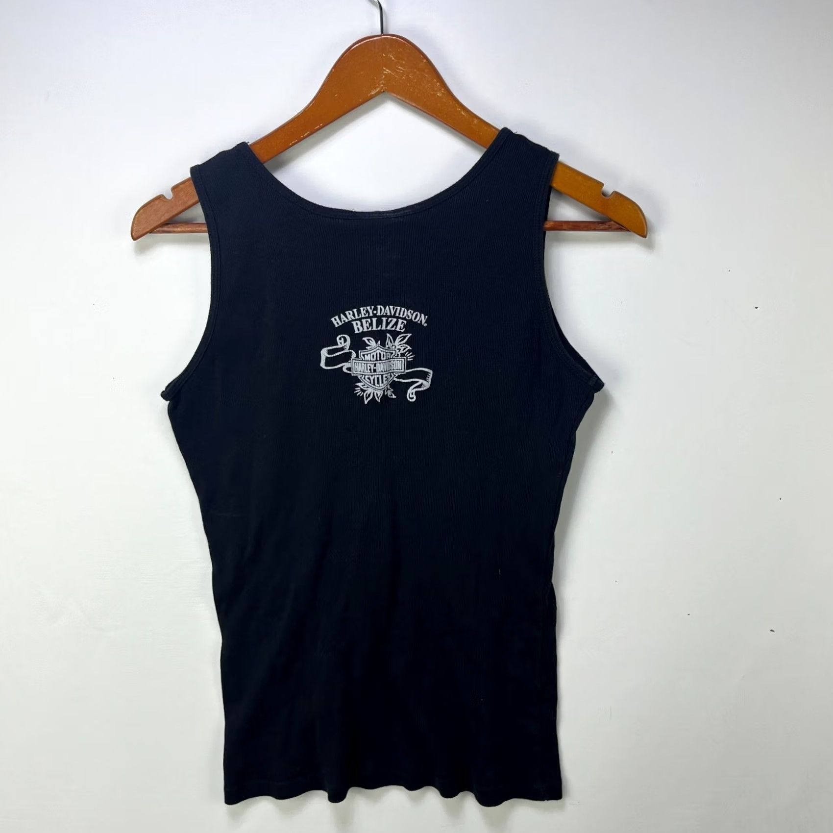Harley Davidson VINTAGE Harley Davidson Tank Top Womens XL Belize Black Size XL / US 12-14 / IT 48-50 - 4 Thumbnail