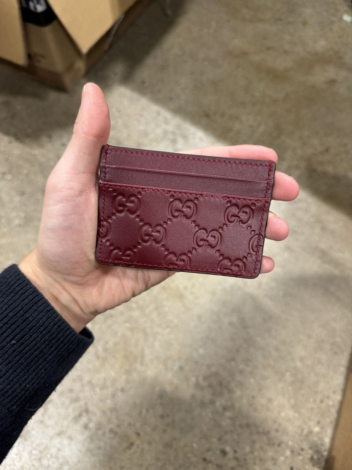 Gucci Gucci GG Leather Card Holder NEW 400$ Size ONE SIZE - 1 Thumbnail