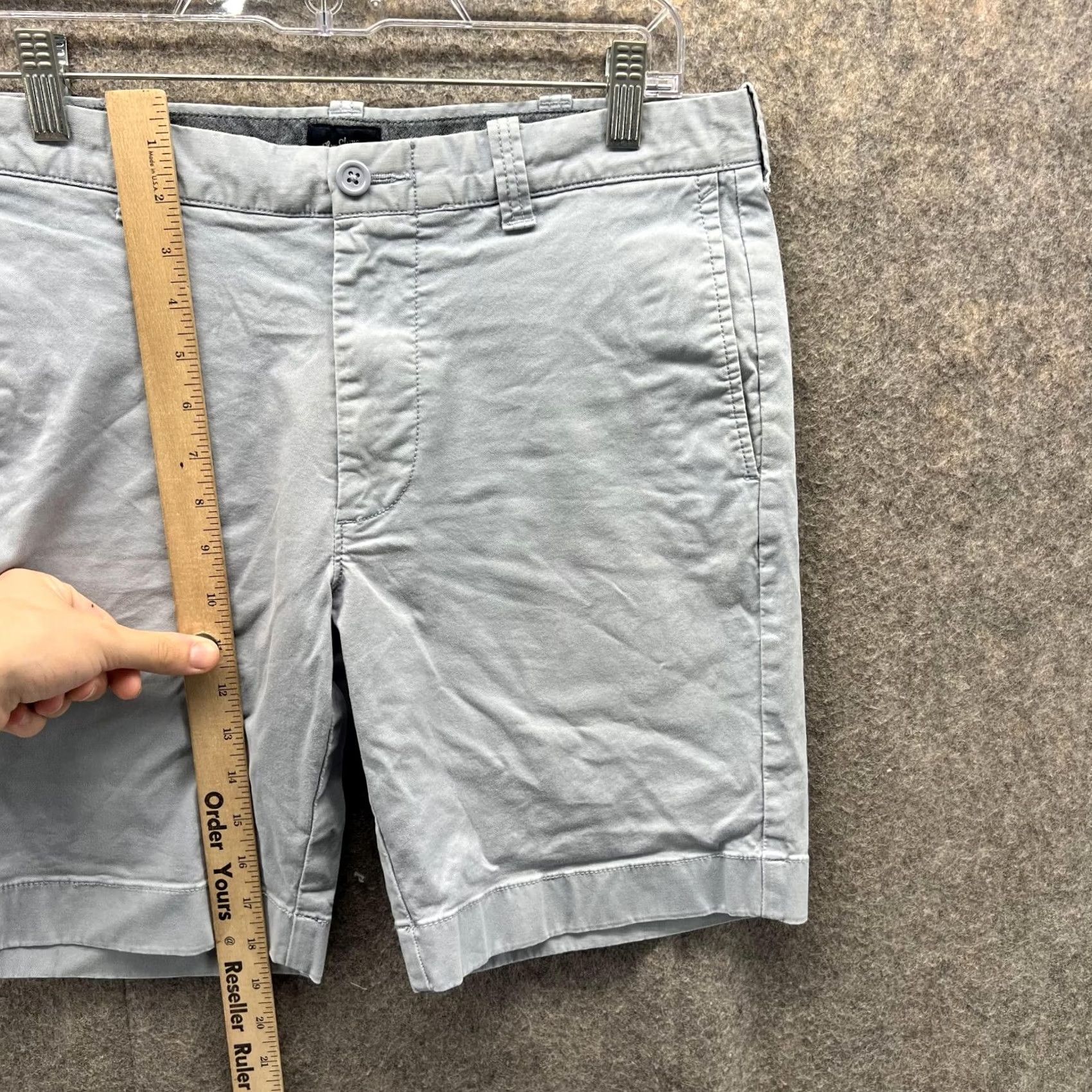 J.Crew J.CREW Shorts Men 32 Flat Front Cotton Chino Casual Blue Nylon? Size US 32 / EU 48 - 6 Thumbnail