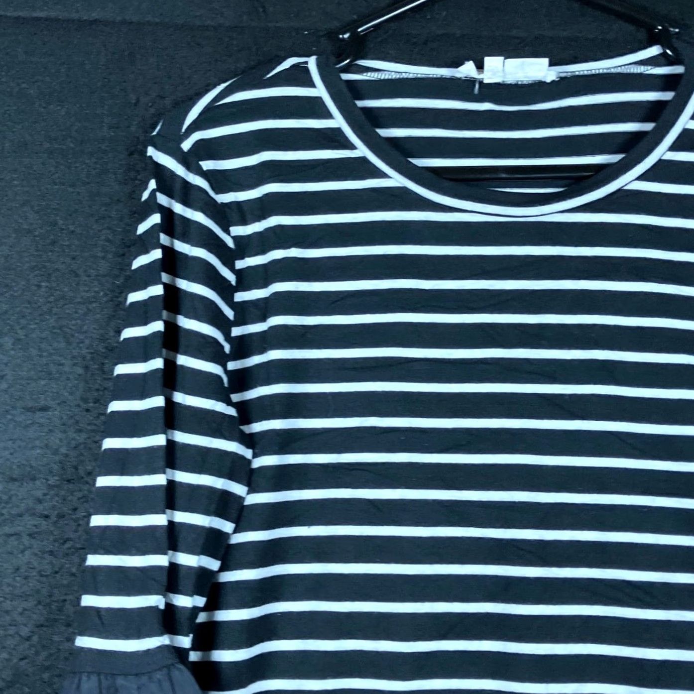 Anthropologie Anthropologie Womens Shirt Black White Round Neck Adele Bell Knit Small Short Sleeve Options? (But keep to title rules) Size S / US 4 / IT 40 - 4 Thumbnail