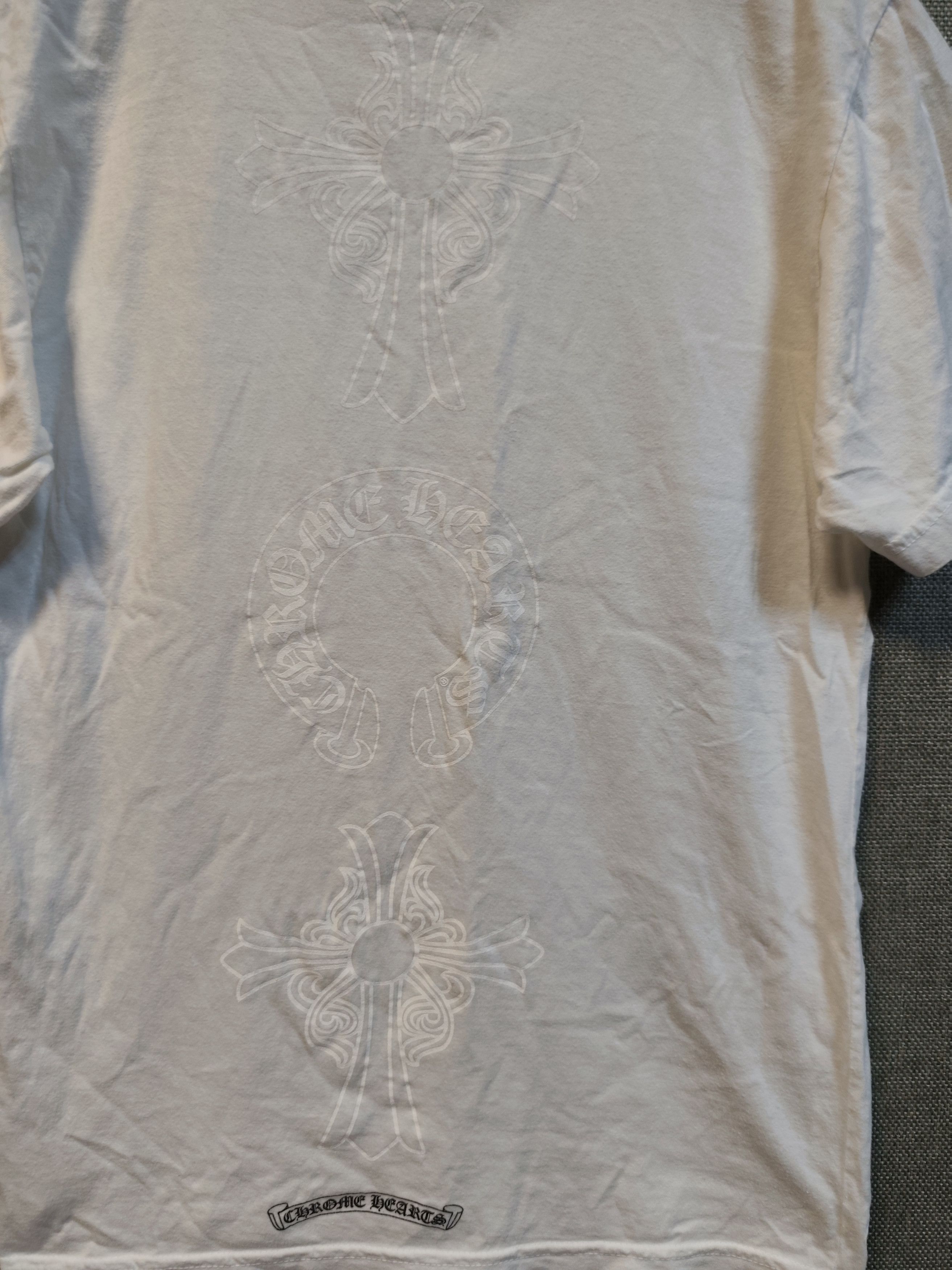 Chrome Hearts Chrome Hearts Horseshoe Logo Pocket Tee Size US S / EU 44-46 / 1 - 7 Thumbnail