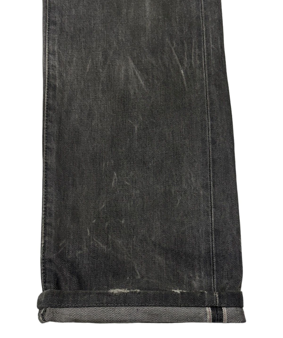 Undercover × Uniqlo 🔥UNIQLO JAPAN SELVEDGE DISTRESSED BLACK DENIM JEANS Size US 32 / EU 48 - 9 Thumbnail