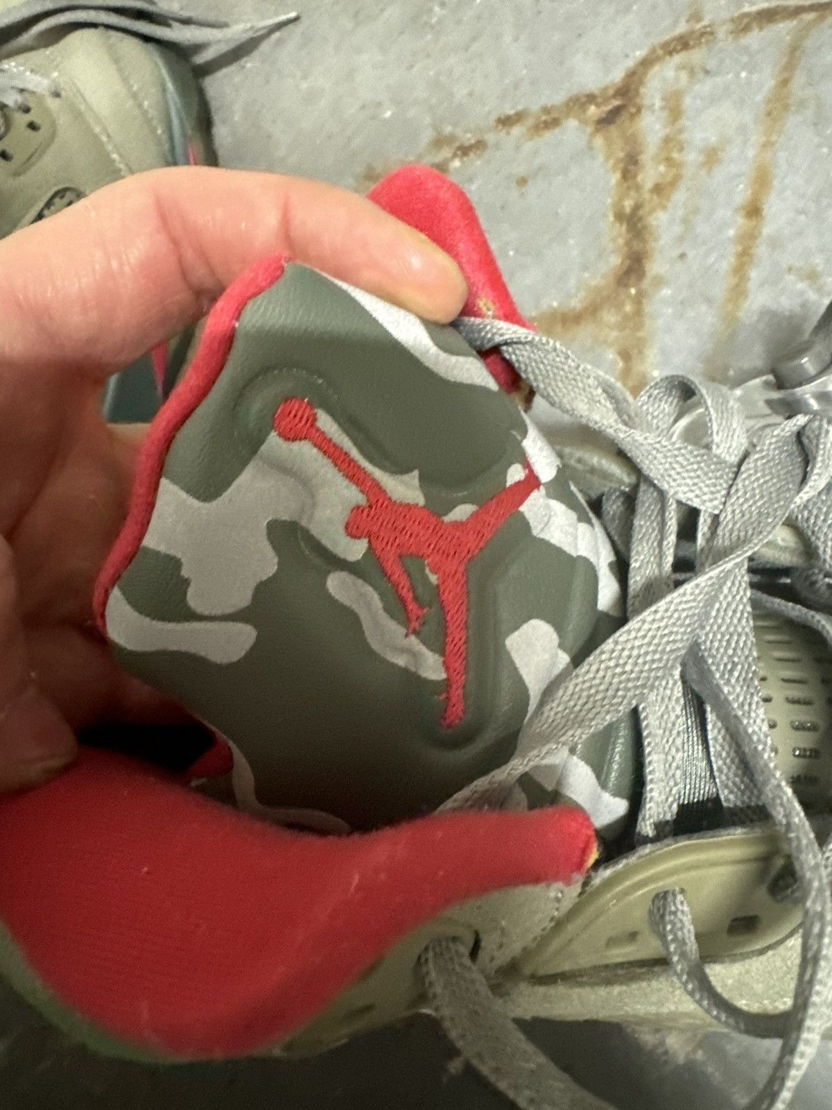 Jordan Brand Nike Jordan 5 Retro P51 Camo vintage sneakers Size US 10 / EU 43 - 10 Thumbnail
