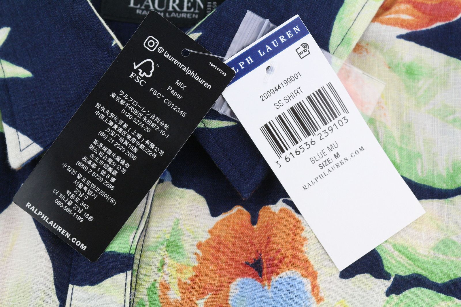Lauren Ralph Lauren M Linen Floral Buttoned Shirt 84699 Size M / US 6-8 / IT 42-44 - 7 Thumbnail