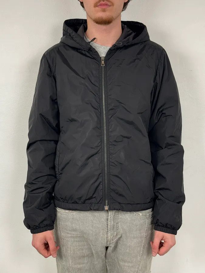Prada AW2009 Prada Black Nylon Light Hooded Windbreaker Jacket Size US L / EU 52-54 / 3 - 2 Thumbnail
