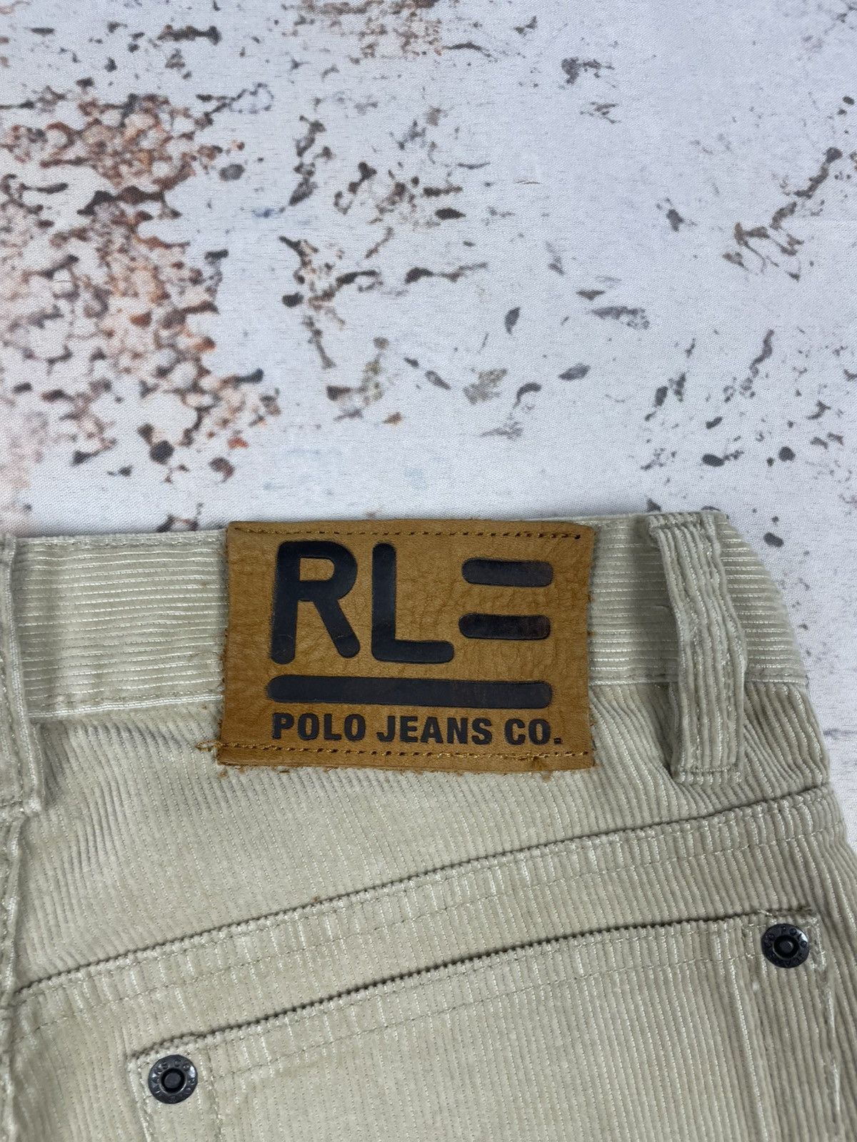 Ralph Lauren Polo Jeans Co Ralph Lauren 12 L Beige Corduroy Wide-Leg g Size 34" / US 12 / IT 48 - 7 Thumbnail