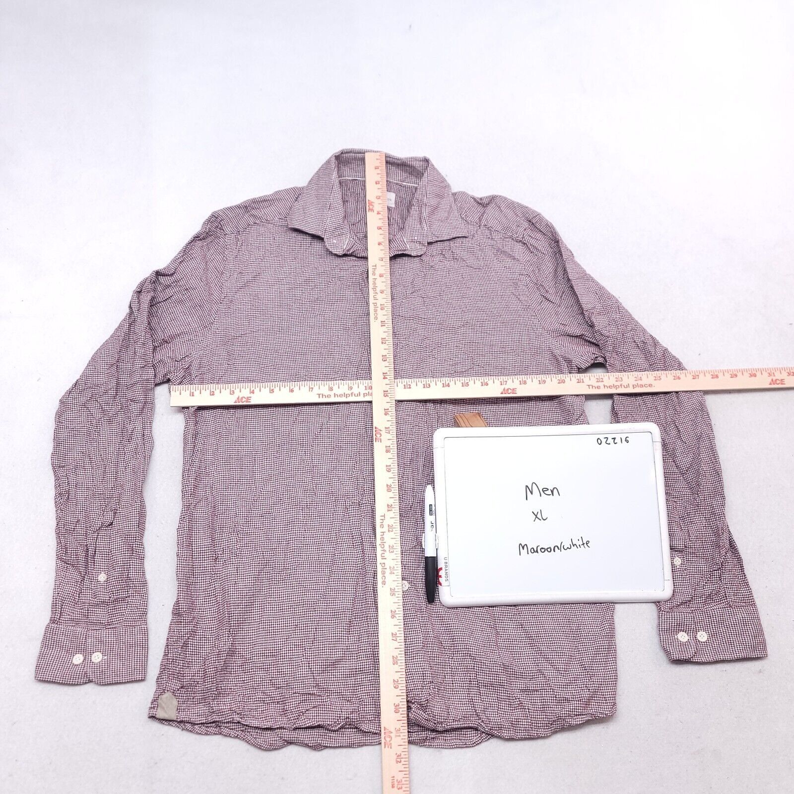 Jack Victor Jack Victor Button Up Shirt Mens Size Extra Large XL Maroon Size US XL / EU 56 / 4 - 6 Thumbnail