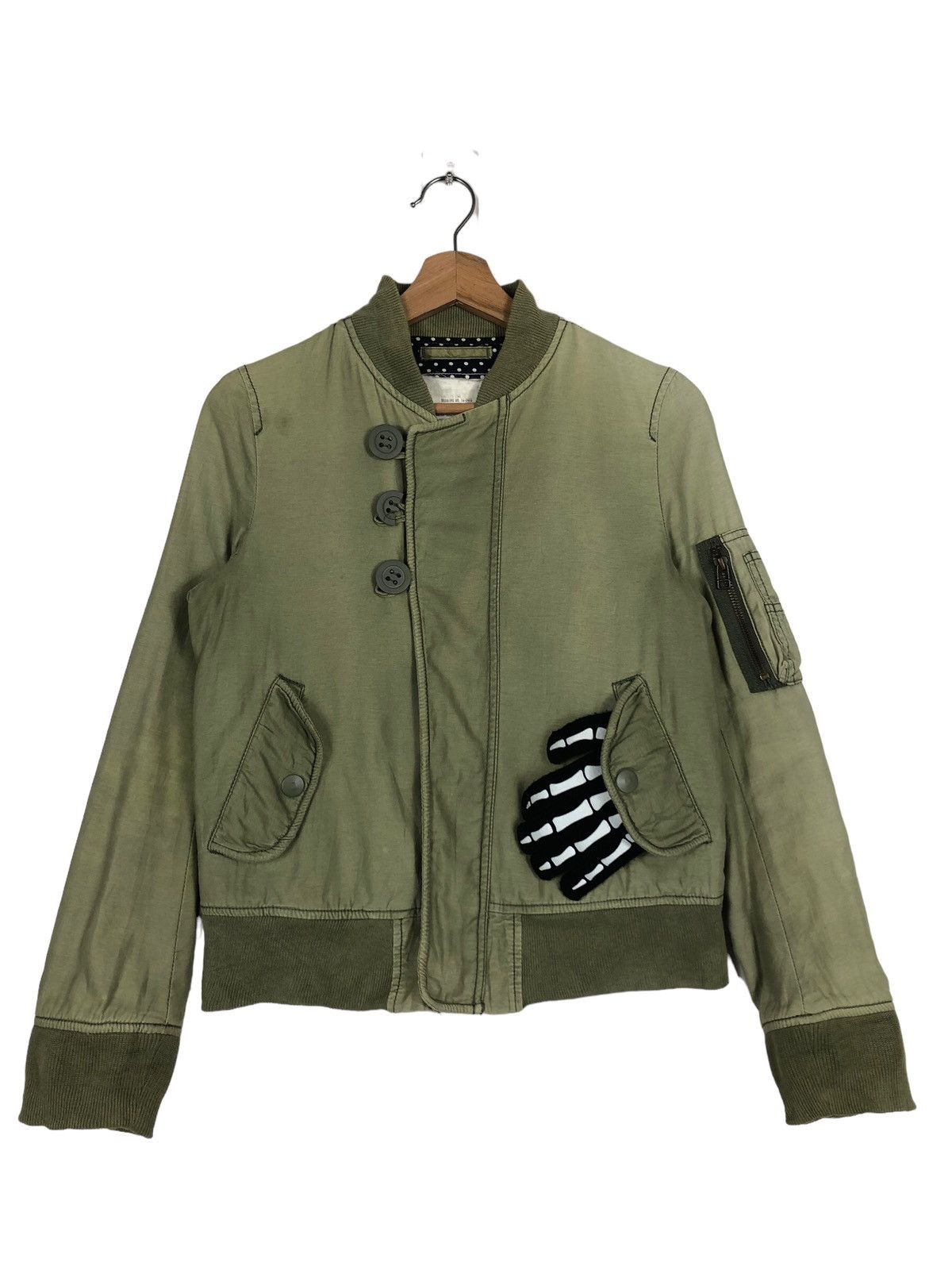 MOUSSY 🔥Cropped Biker Jacket Military Design Moussy Japan Made Size US S / EU 44-46 / 1 - 1 Thumbnail