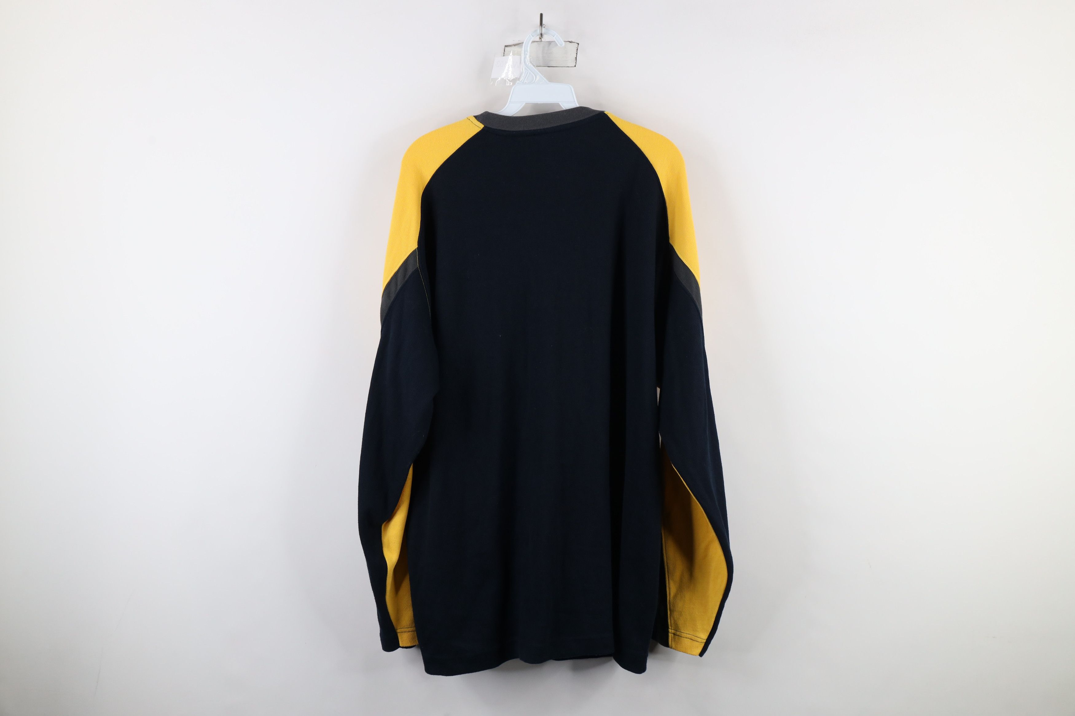 Vintage Vintage 90s Streetwear Block Ribbed Knit Long Sleeve T-Shirt Size US XL / EU 56 / 4 - 10 Thumbnail