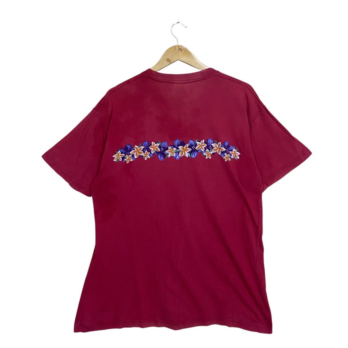 Quiksilver Vintage 90s Floral Hibiscus Graphic Shortsleeve Tee Size US M / EU 48-50 / 2 - 8 Thumbnail