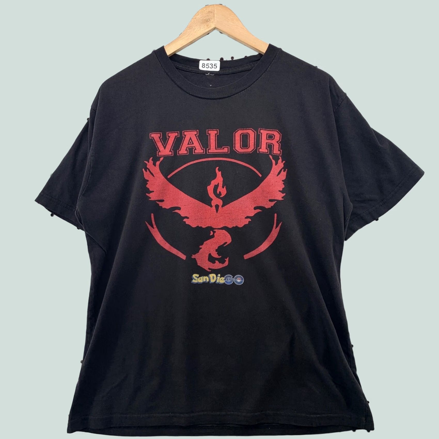 Vintage Pokemon Go Valor Shirt Black Mens M Short Sleeve Crew Neck SVG - Pokemon, Pokémon, Anime, San Diego, 22.5x28 Size US M / EU 48-50 / 2 - 1 Thumbnail