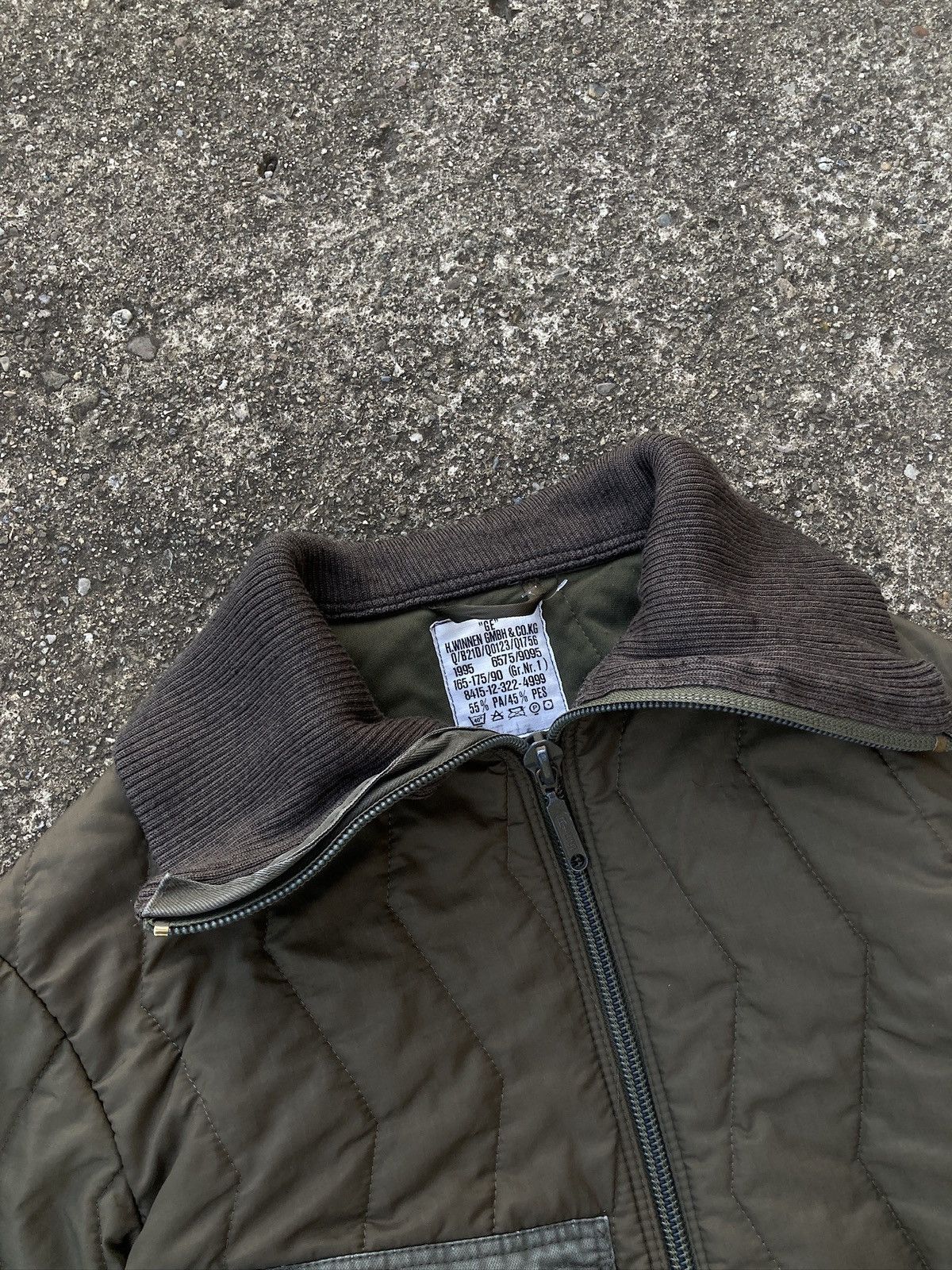 Japanese Brand × Vintage 1995 German army GE Fah Winnen bomber jacket Size US M / EU 48-50 / 2 - 4 Thumbnail