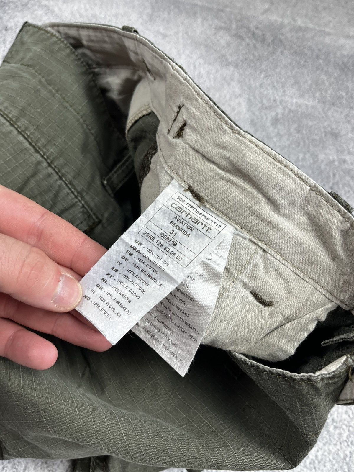Carhartt × Carhartt Wip × Vintage Carhartt aviation Bermuda cargo shorts Size US 31 - 9 Thumbnail
