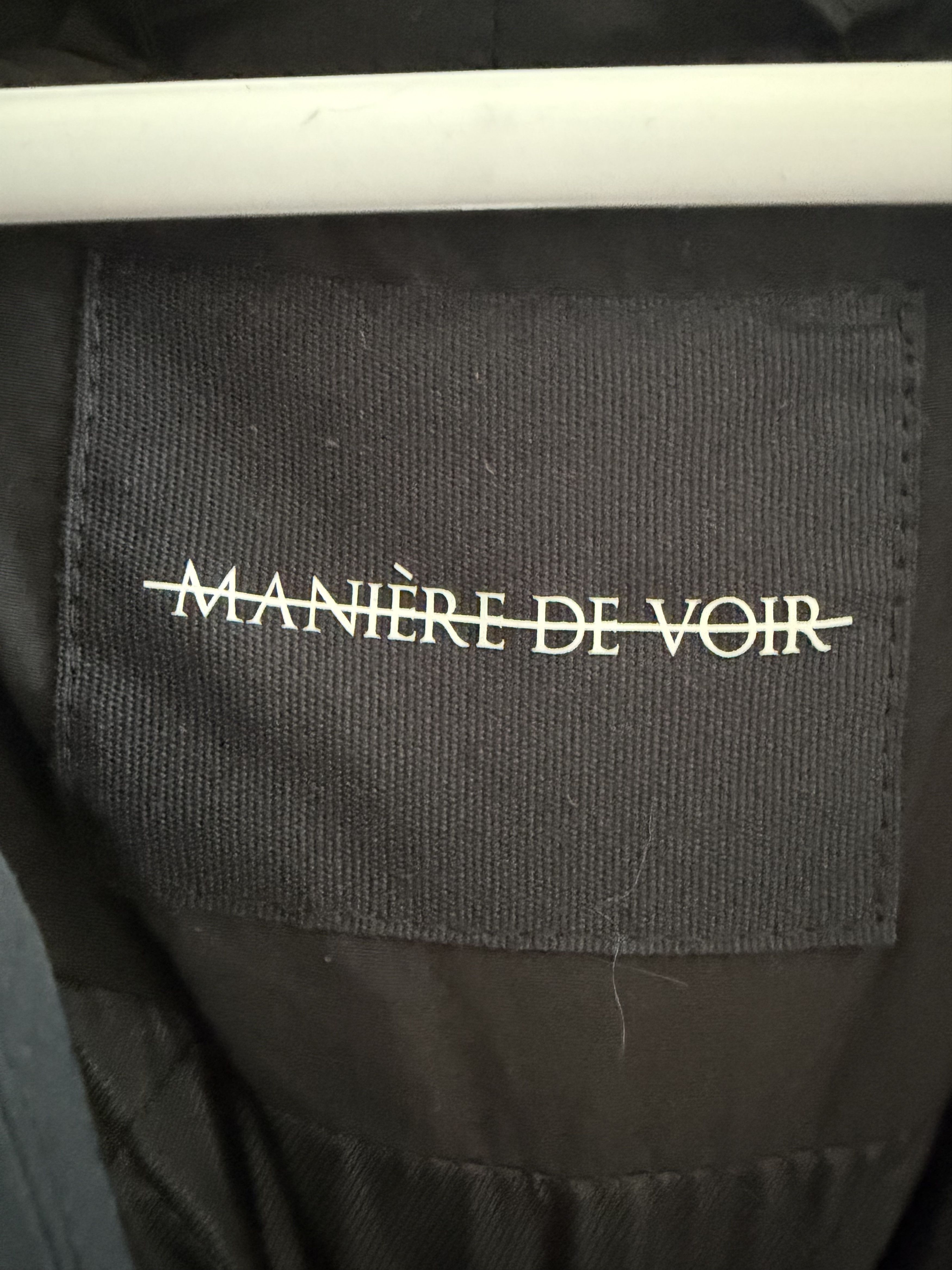 Maniere De Vior Emil Kimono Wrap Black Puffer Jacket Sz m Size US M / EU 48-50 / 2 - 4 Thumbnail