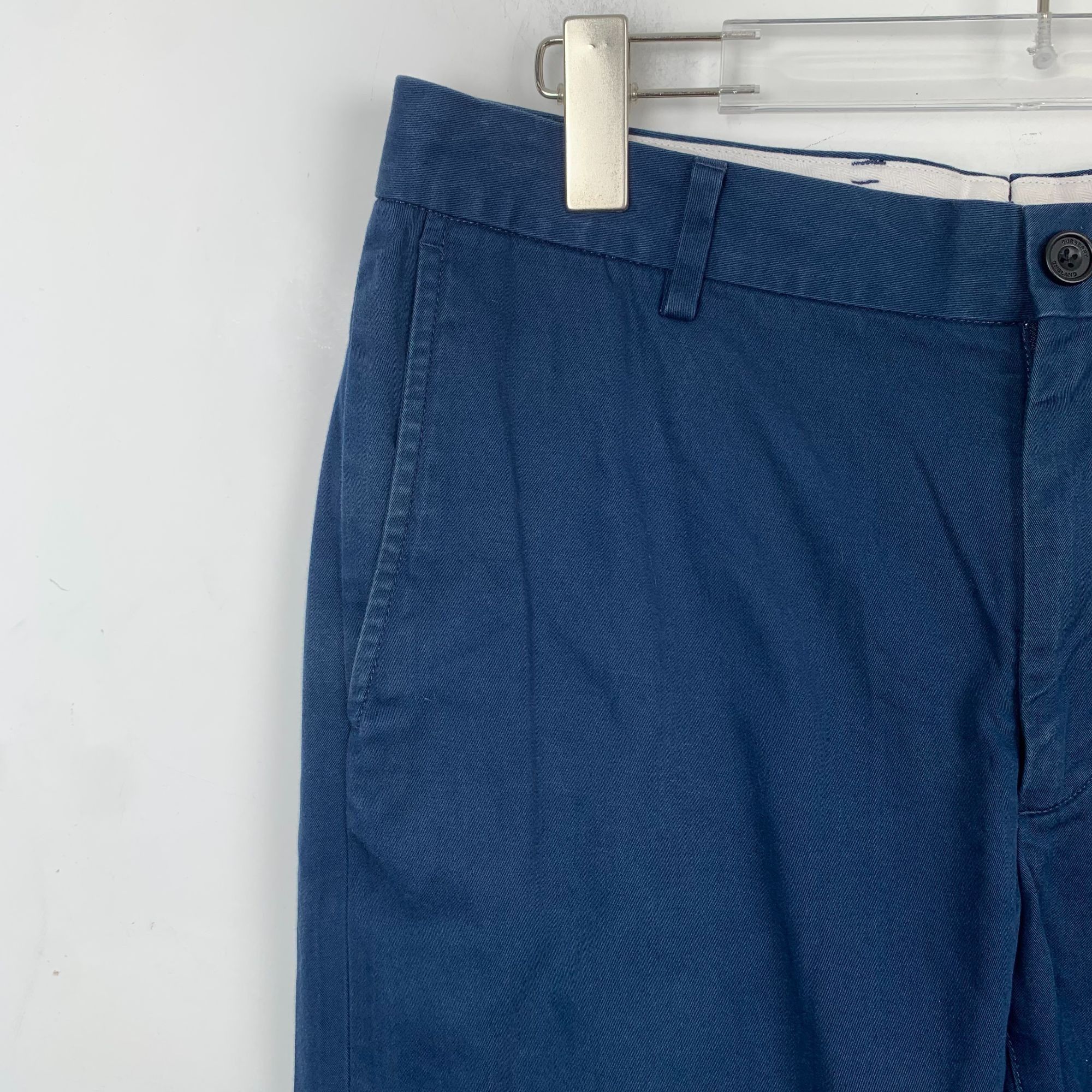 Burberry BURBERRY London Navy Blue Cotton Chino Pants Size 48S Size US 32 / EU 48 - 8 Thumbnail
