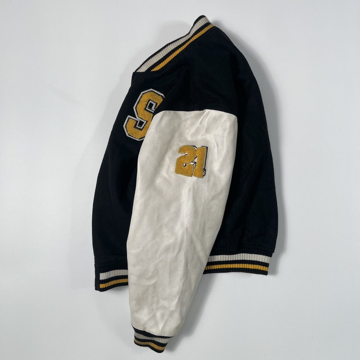 Southpole Southpole Varsity Wool & Leather Jacket Size US L / EU 52-54 / 3 - 7 Thumbnail
