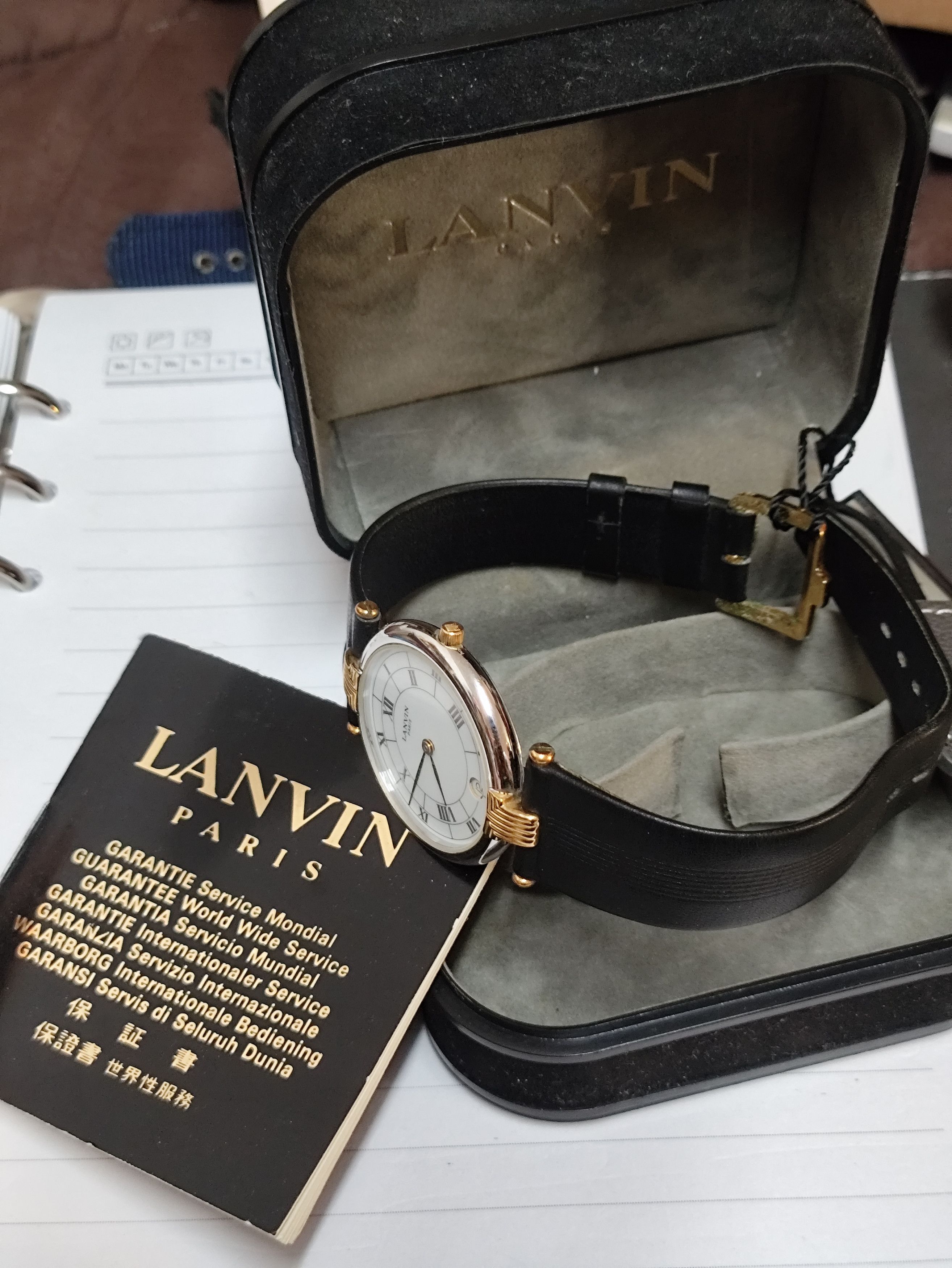 Lanvin Luxury Vintage LANVIN PARIS Watch (SWISS ENGINE QUARTZ) Size ONE SIZE - 4 Thumbnail