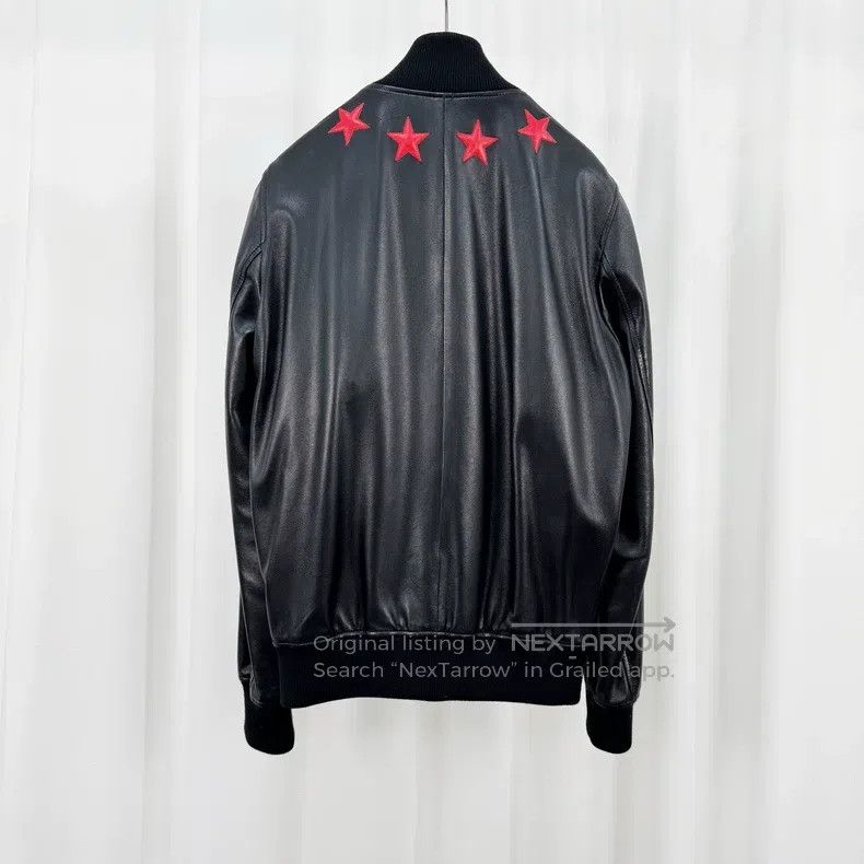 Givenchy Givenchy Five-Star Sheepskin Baseball Jacket (Size 44) Size US XS / EU 42 / 0 - 2 Thumbnail