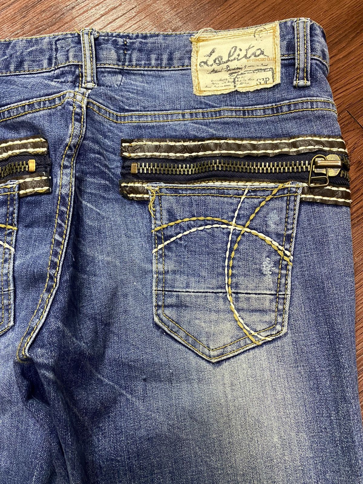 Japanese Brand Japanese Brands Lolita Y2K Distressed Skinny Jeans Size US 32 / EU 48 - 10 Thumbnail