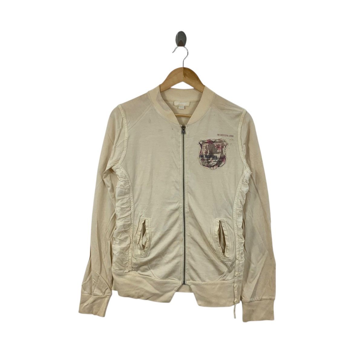 Diesel DIESEL ITALY Successful Living Distress Design Hoodie Zipper Size M / US 6-8 / IT 42-44 - 1 Thumbnail