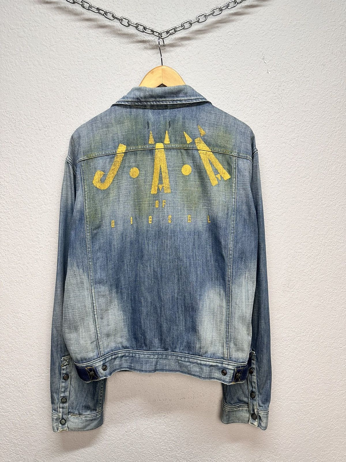 Diesel Denim Jacket Diesel Multipocket Leather Junya Watanabe Y2K Size US L / EU 52-54 / 3 - 10 Thumbnail