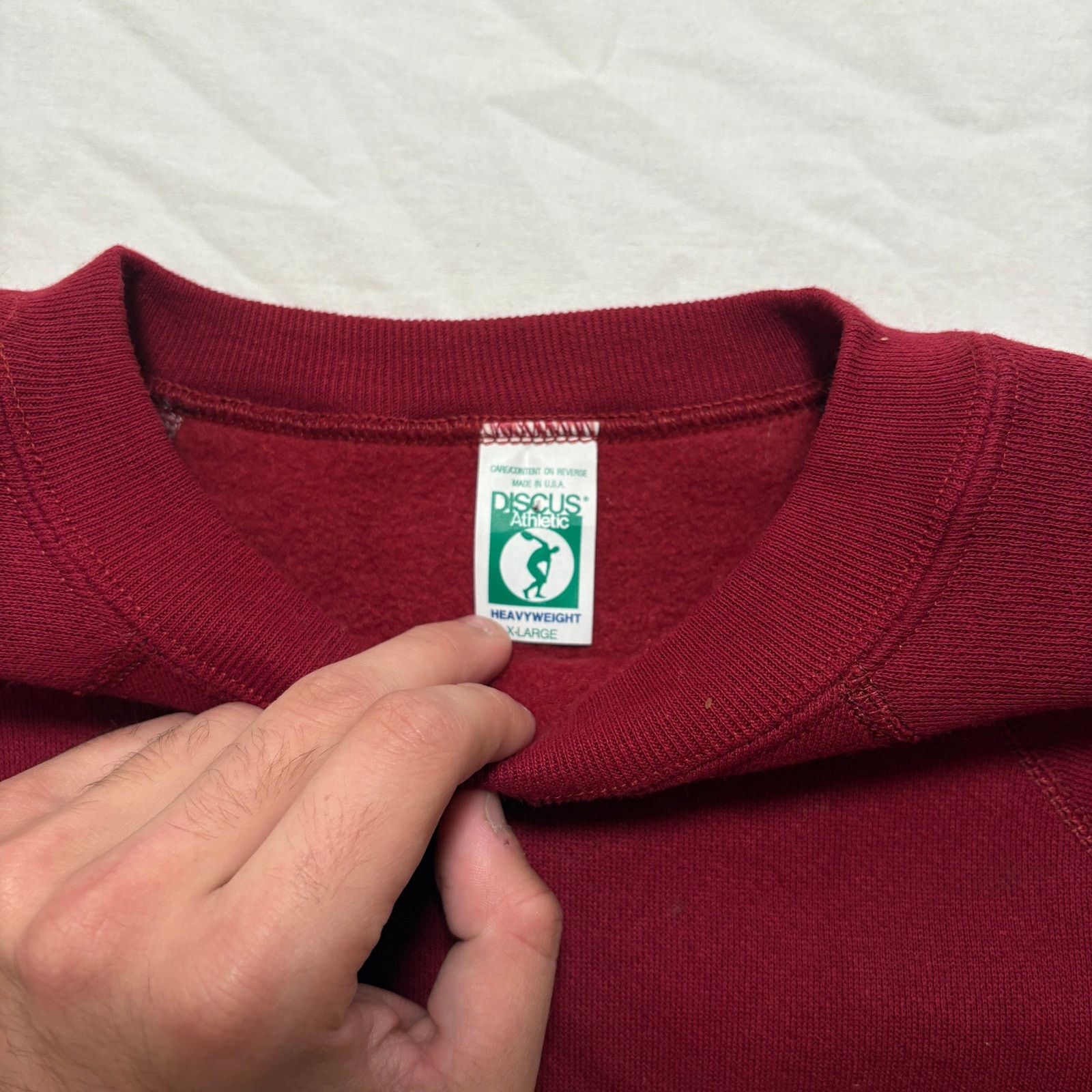 Hanes VTG 80s USC Rosebowl College Sweatshirt Red Mens XL Size US XL / EU 56 / 4 - 2 Thumbnail
