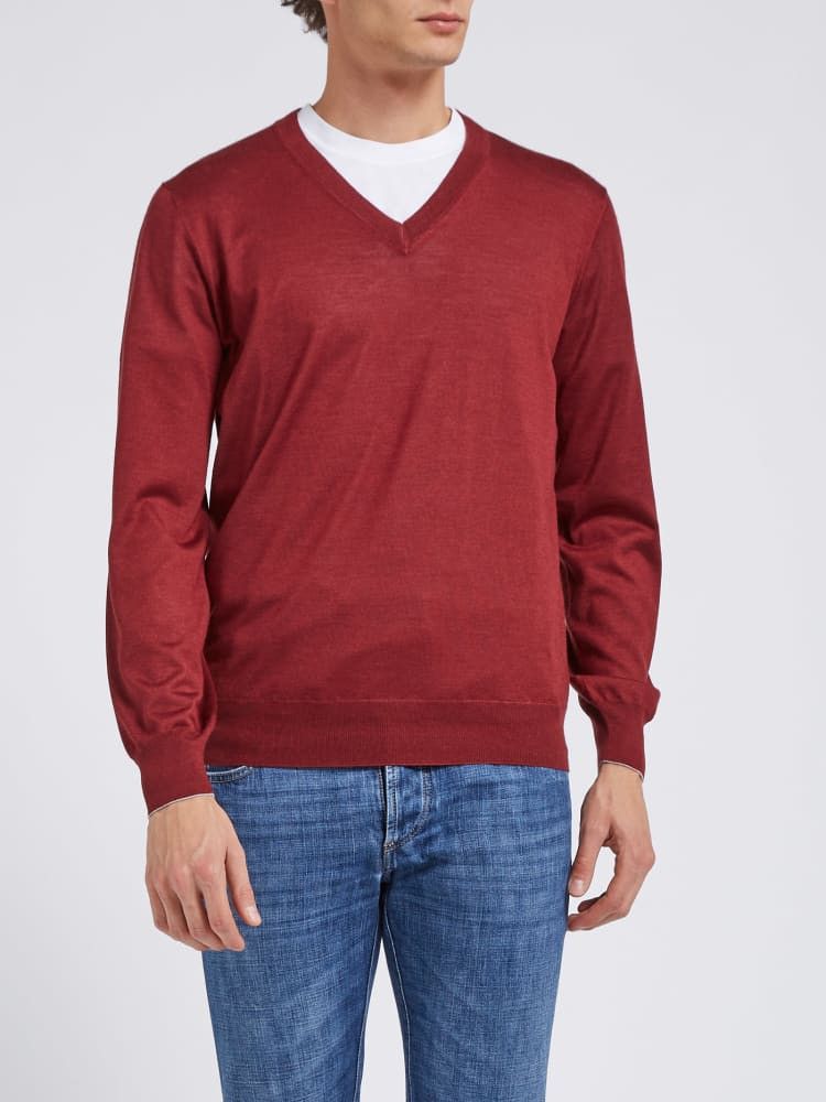 Brunello Cucinelli o1w1db10924 Sweater in Red Size US XS / EU 42 / 0 - 1 Preview