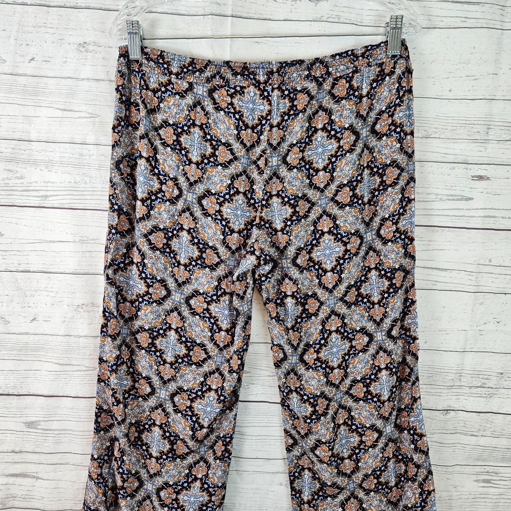 O'Neill O'Neill Pants Womens Pull On L Blue Viscose Mid Rise 29.5 Inseam 14.5 Waisst Straight Size 36" / US 14 / IT 50 - 4 Thumbnail