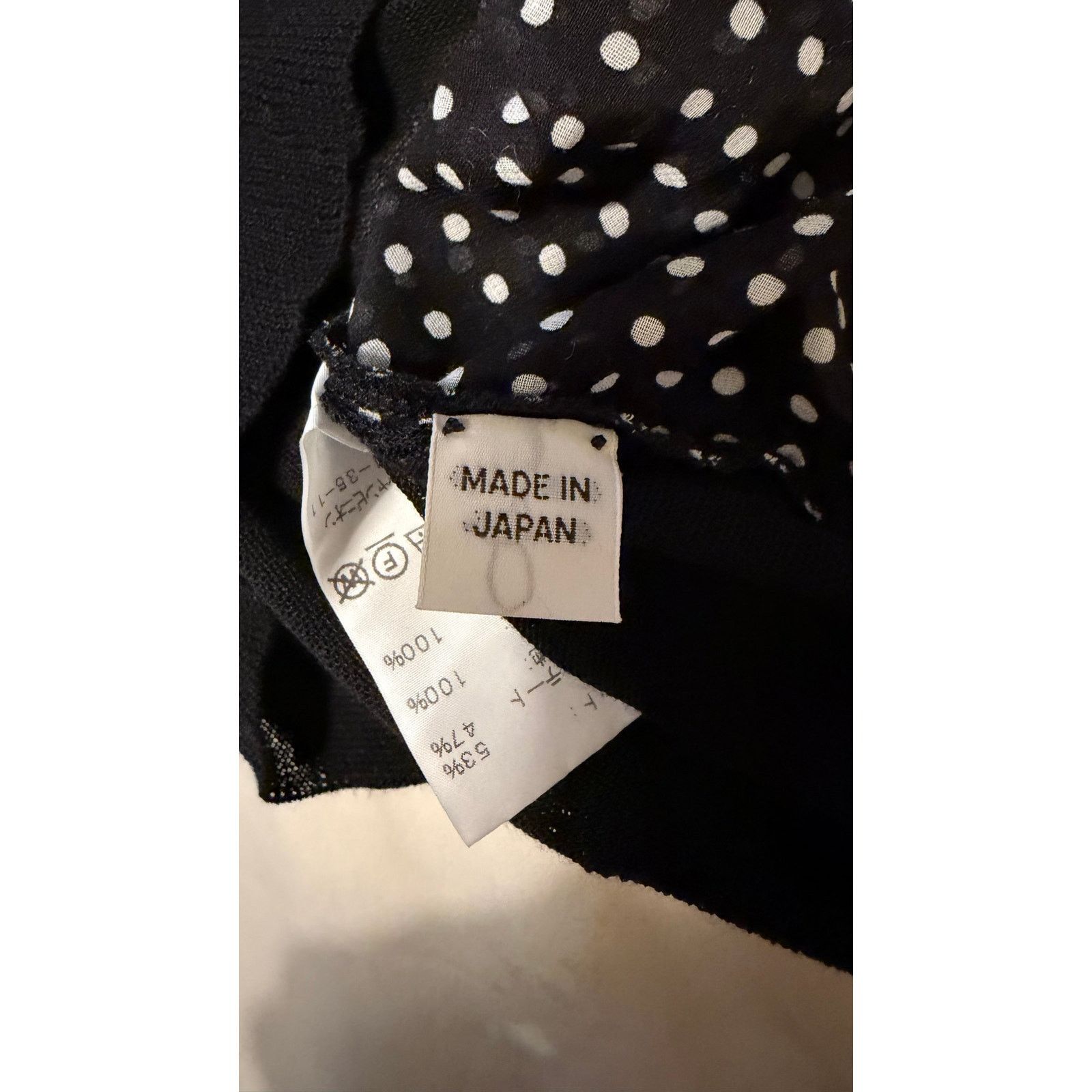 Japanese Brand Antipast Japan Polka Dot Sheer Back Cardigan size 1/S $690 Size S / US 4 / IT 40 - 6 Thumbnail