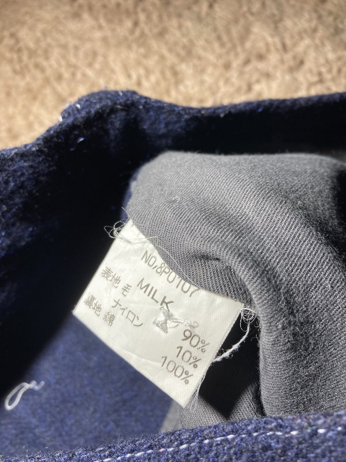 Japanese Brand 90s Milkboy Wool Carpenter Shorts Contrast Stitch Denim Faux Size US 30 / EU 46 - 6 Thumbnail