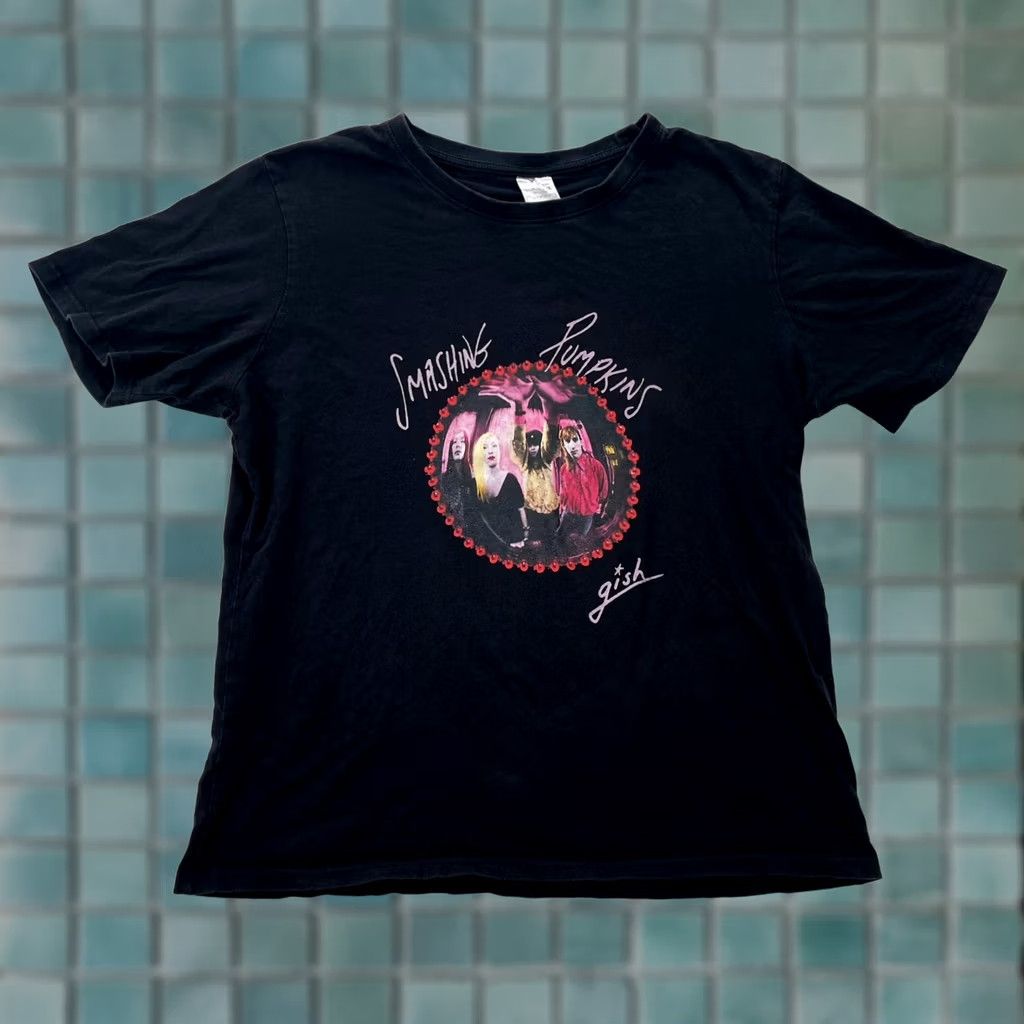 Vintage Smashing Pumpkins Shirt Womens XL Black Gish Billy Corbin 90s Band Tee Size XL / US 12-14 / IT 48-50 - 1 Thumbnail