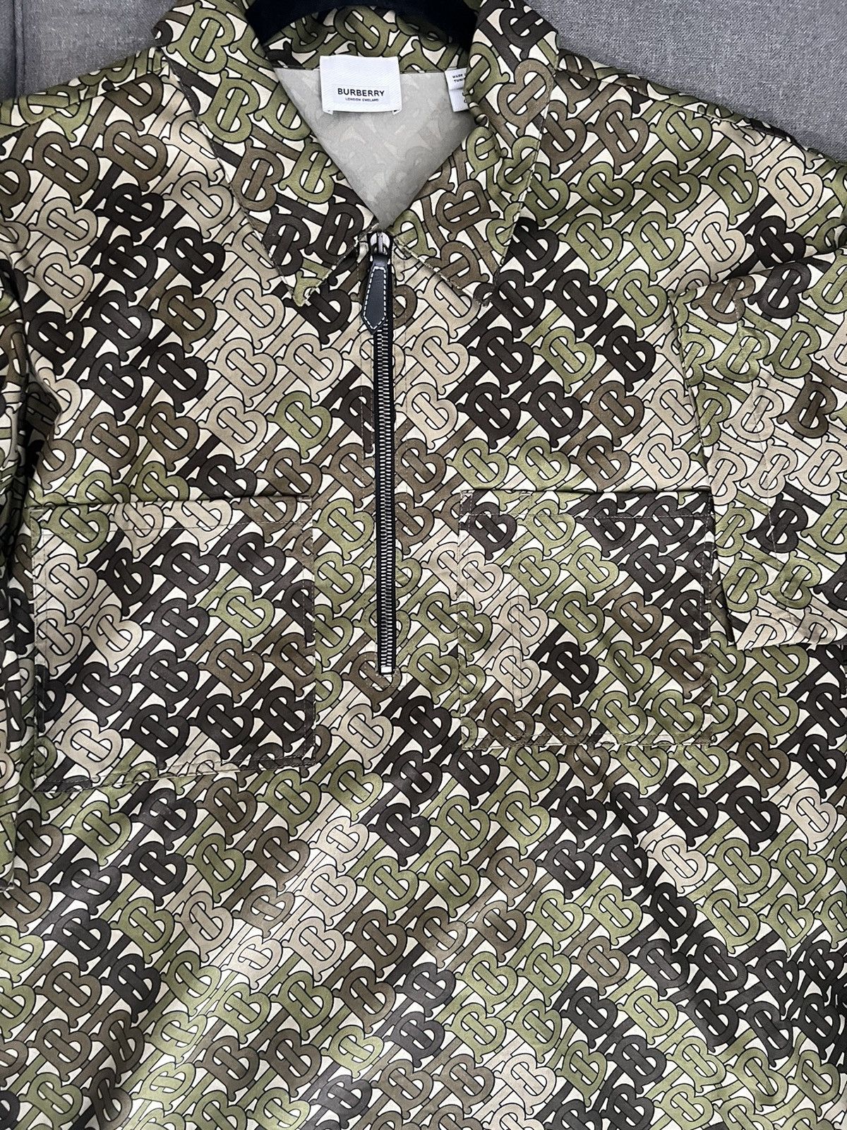 Burberry Burberry Monogram Zip up Polo Size US XL / EU 56 / 4 - 2 Thumbnail
