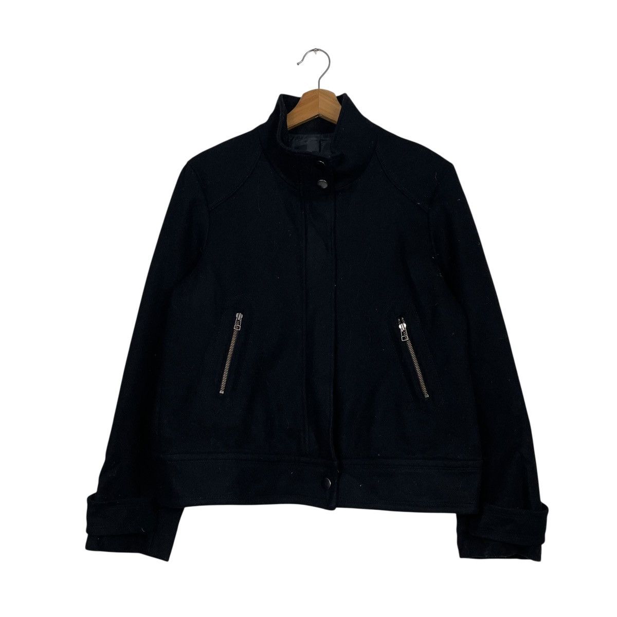 Japanese Brand Japanese Brand Wool Black Jacket Size US M / EU 48-50 / 2 - 1 Thumbnail