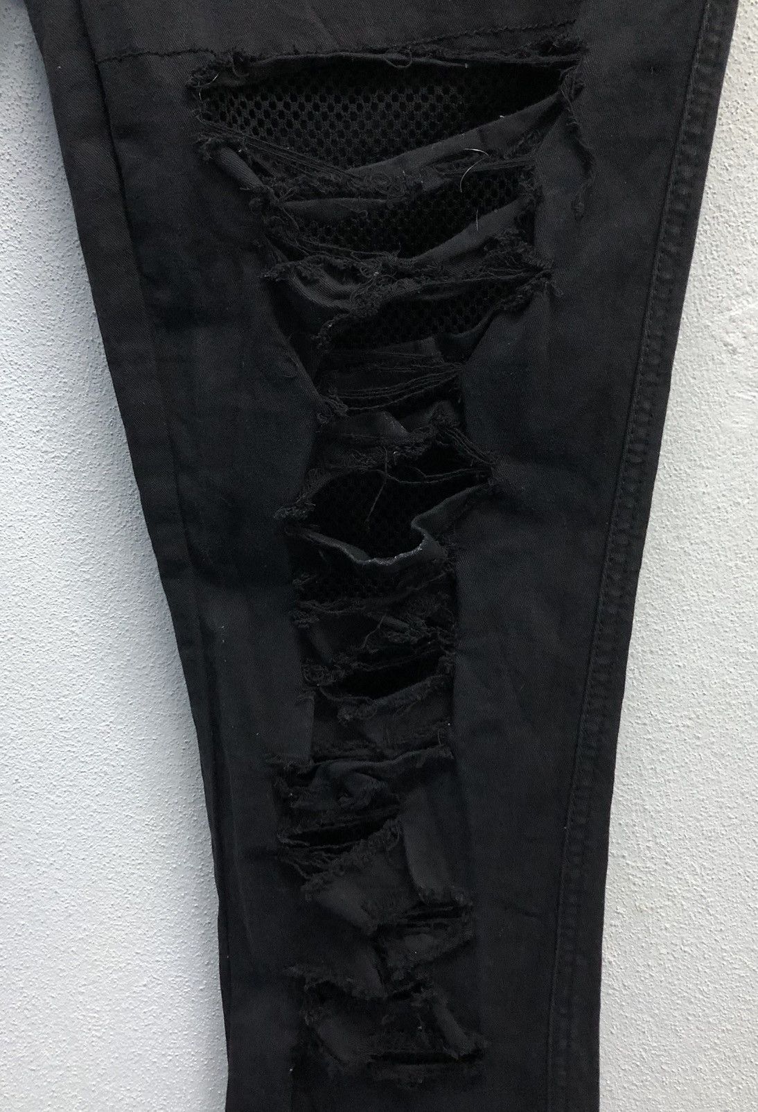 Royal Bones by DAWG GOODMAN Black Distressed Skinny Jeans