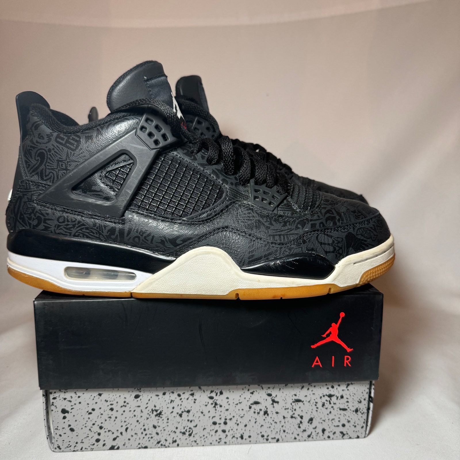 Jordan Brand × Nike Size 10 - Nike Air Jordan 4 Retro Laser Men's Shoes Size US 10 / EU 43 - 1 Thumbnail