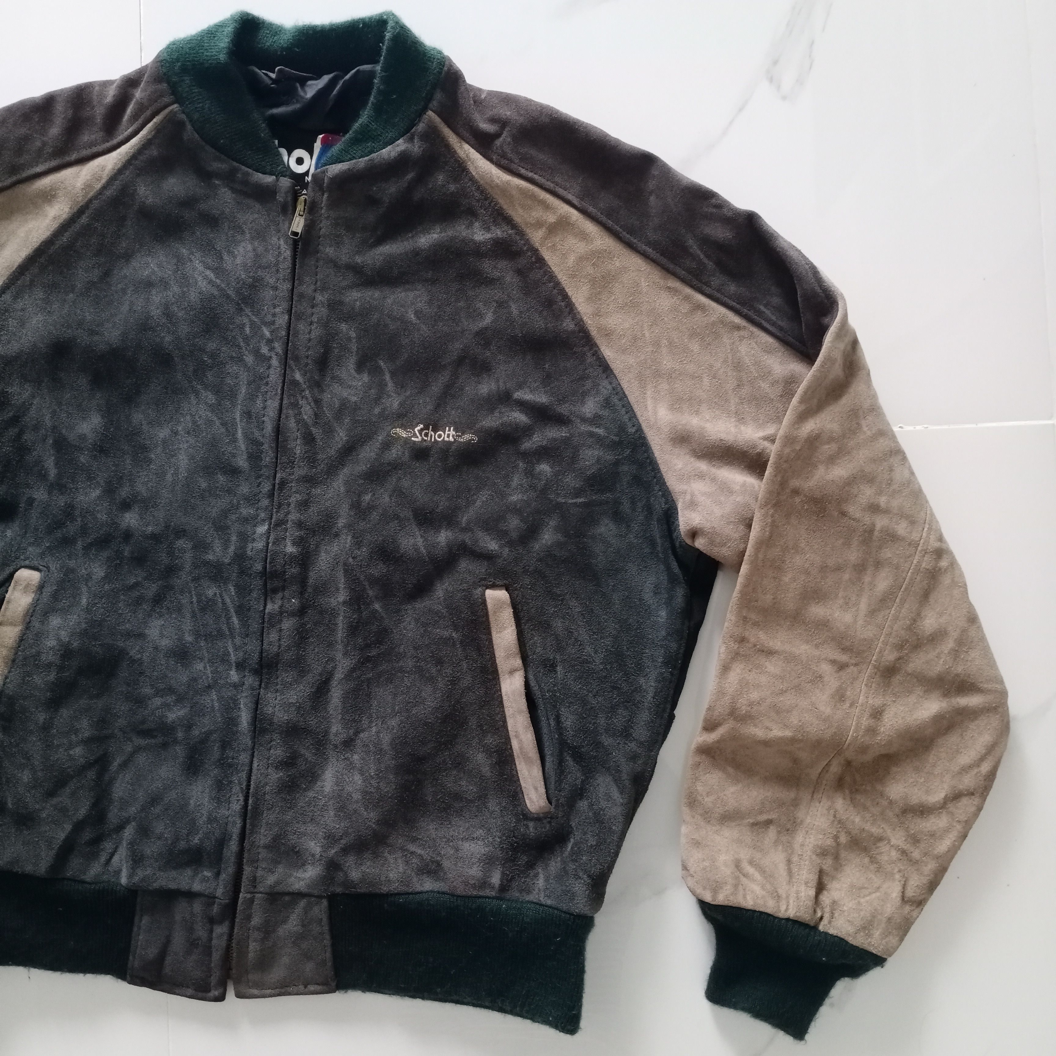 Schott Schott NYC Made in USA Leather Jacket Size 42 Size US L / EU 52-54 / 3 - 1 Thumbnail