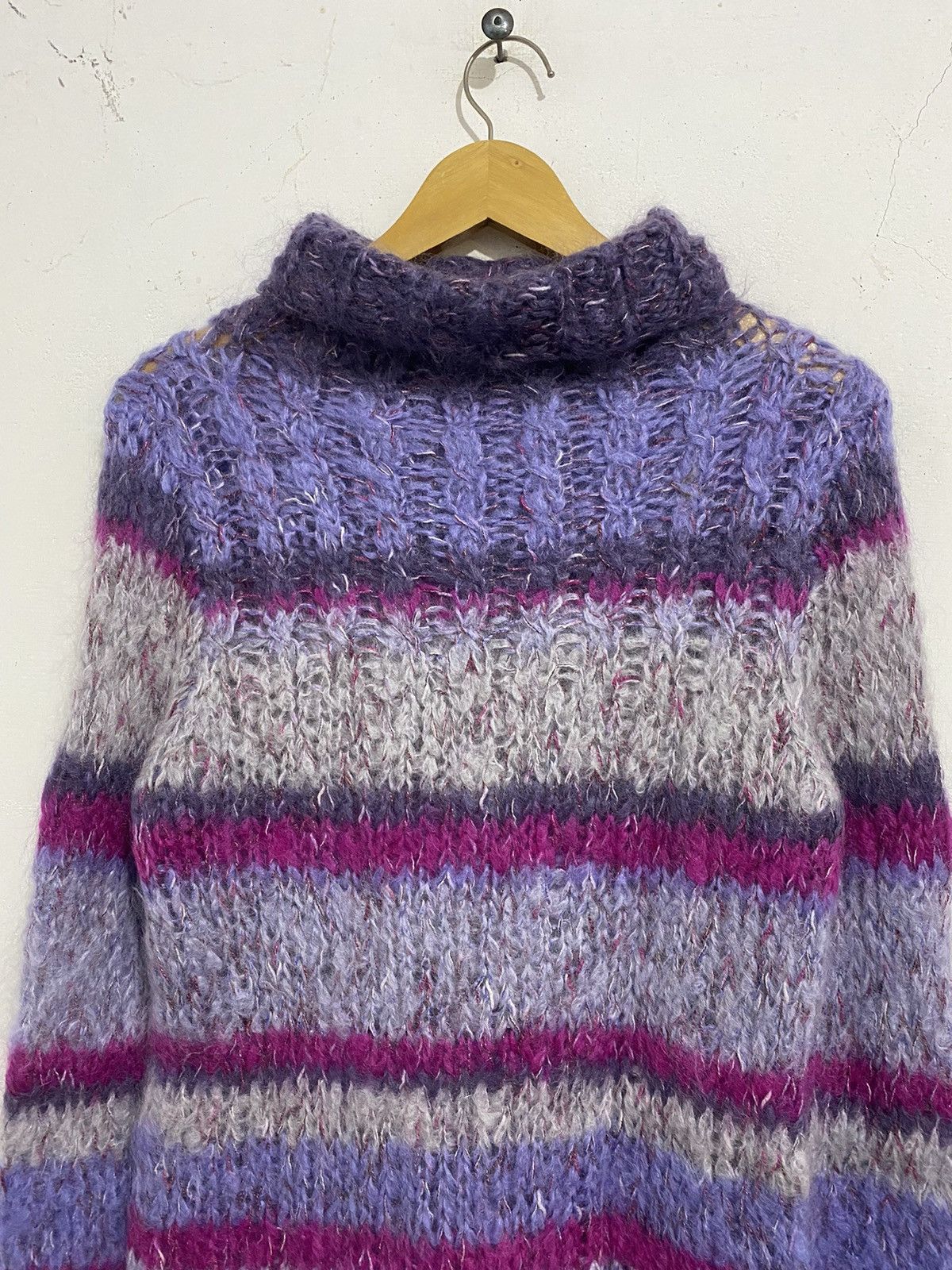 Other 💸BINDINGOFFER💸striped mohair turtleneck issey styled Size US L / EU 52-54 / 3 - 2 Thumbnail
