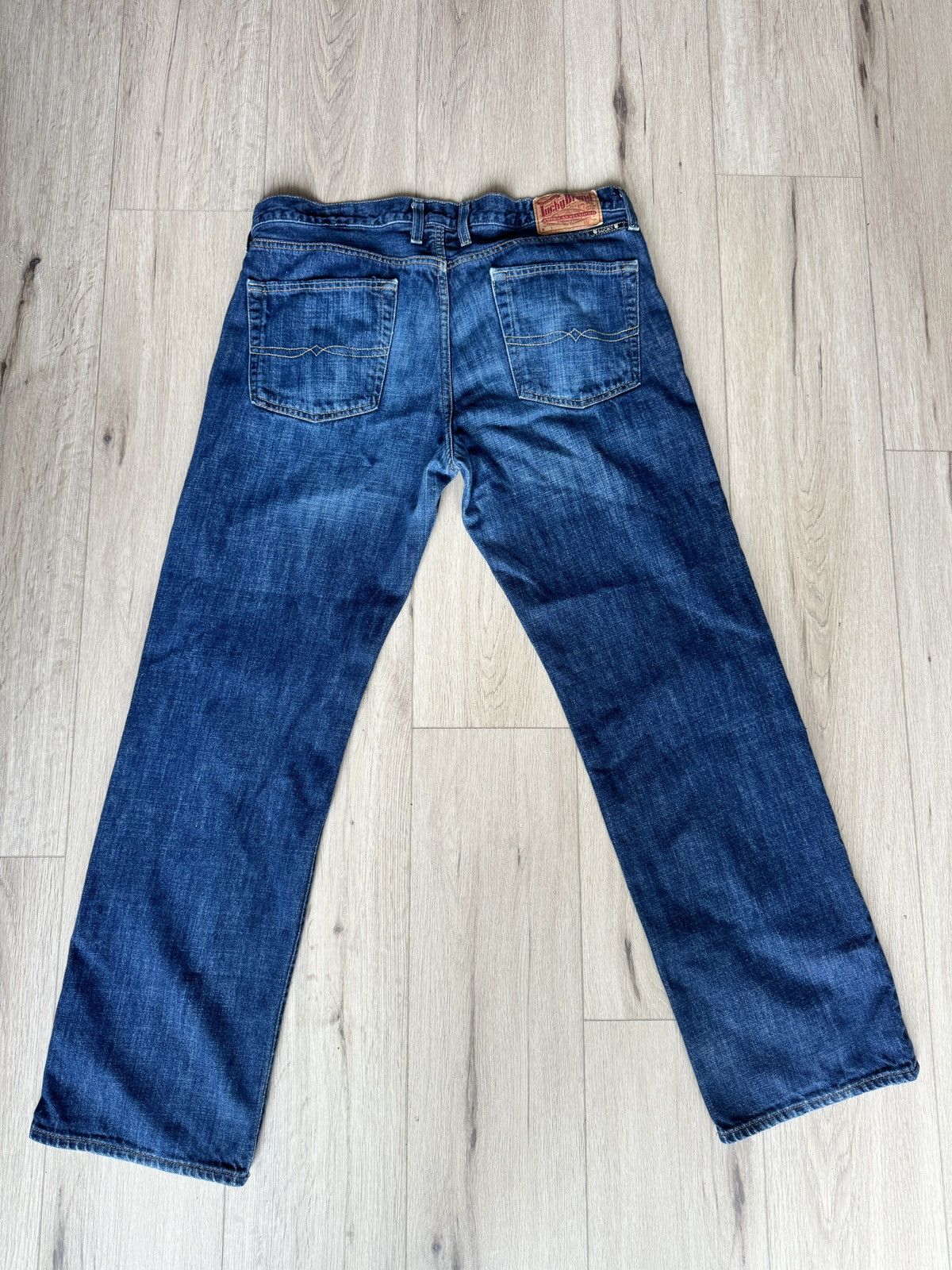 Lucky Brand 361 Relaxed Straight Lucky Brand Dark Wash Jeans Size US 34 / EU 50 - 3 Thumbnail